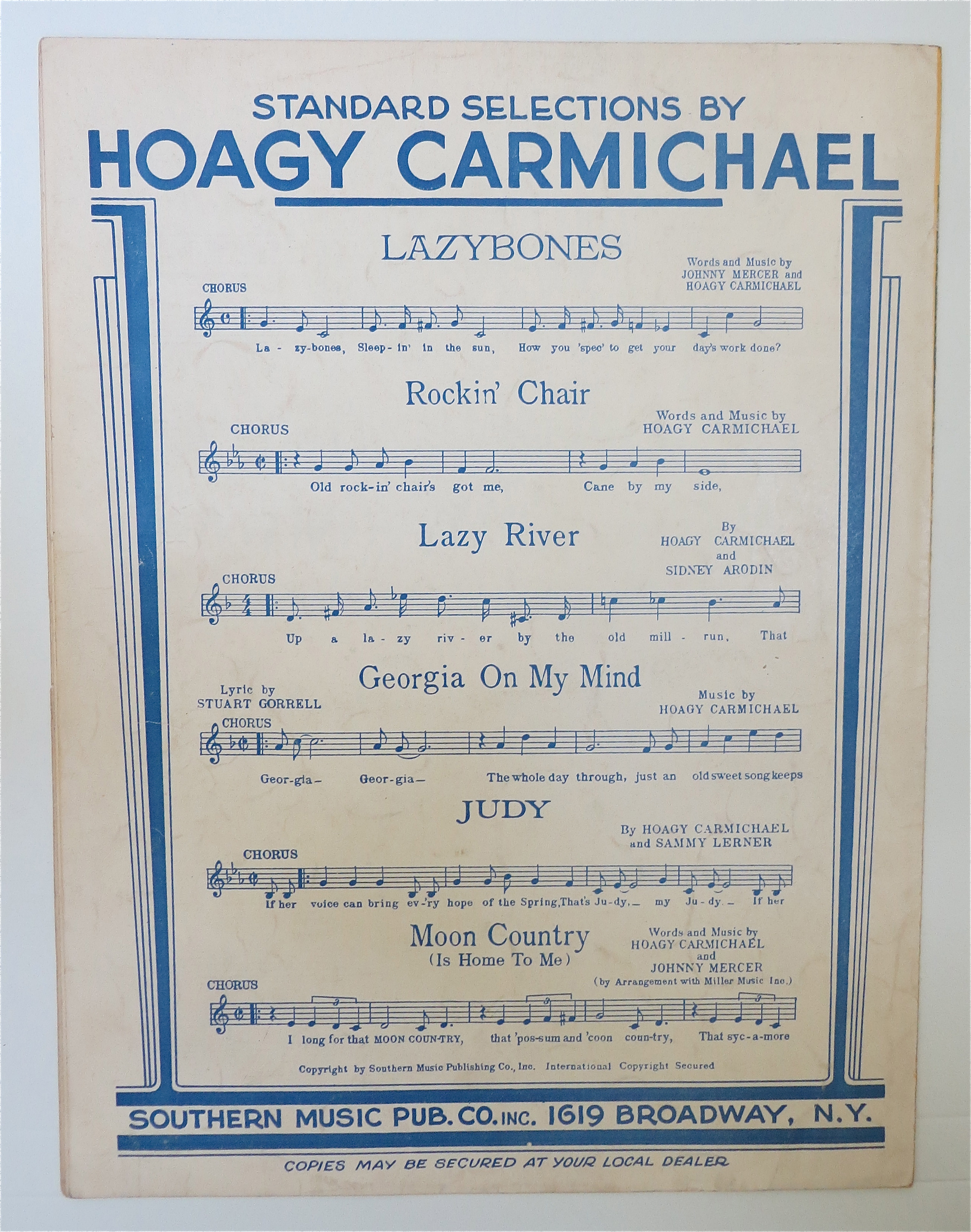 1941 Maria Elena Sheet Music with Tony Pastor