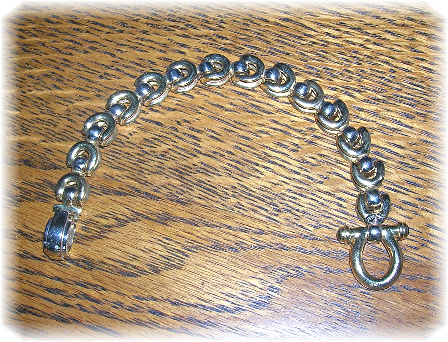 Bracelet 14K Gold  Cabochon Sapphire 22.5 grams