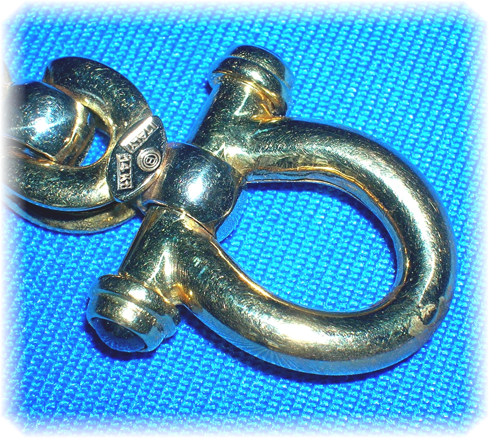 Bracelet 14K Gold  Cabochon Sapphire 22.5 grams