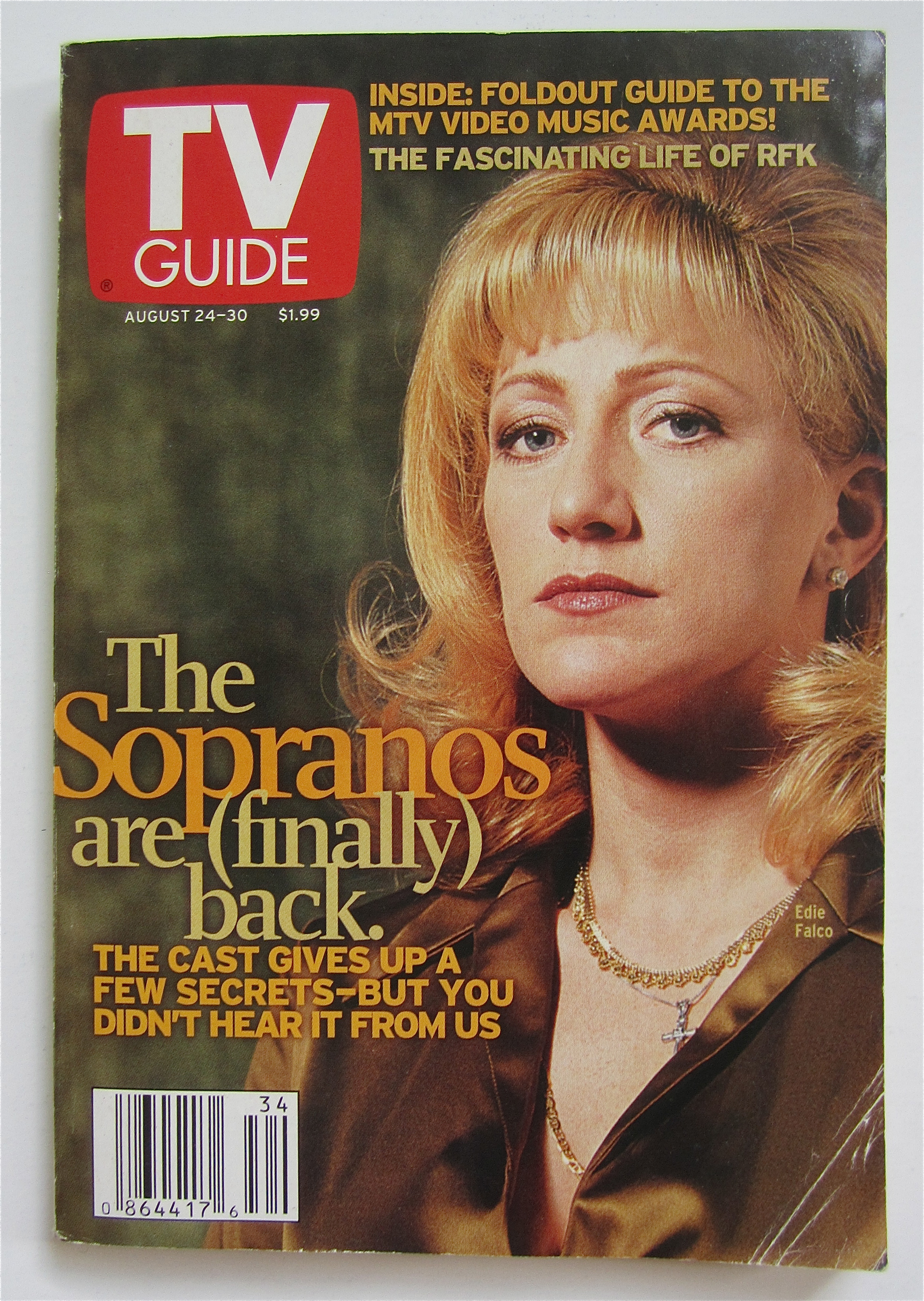 TV Guide August 24-30, 2002 Sopranos Are Back