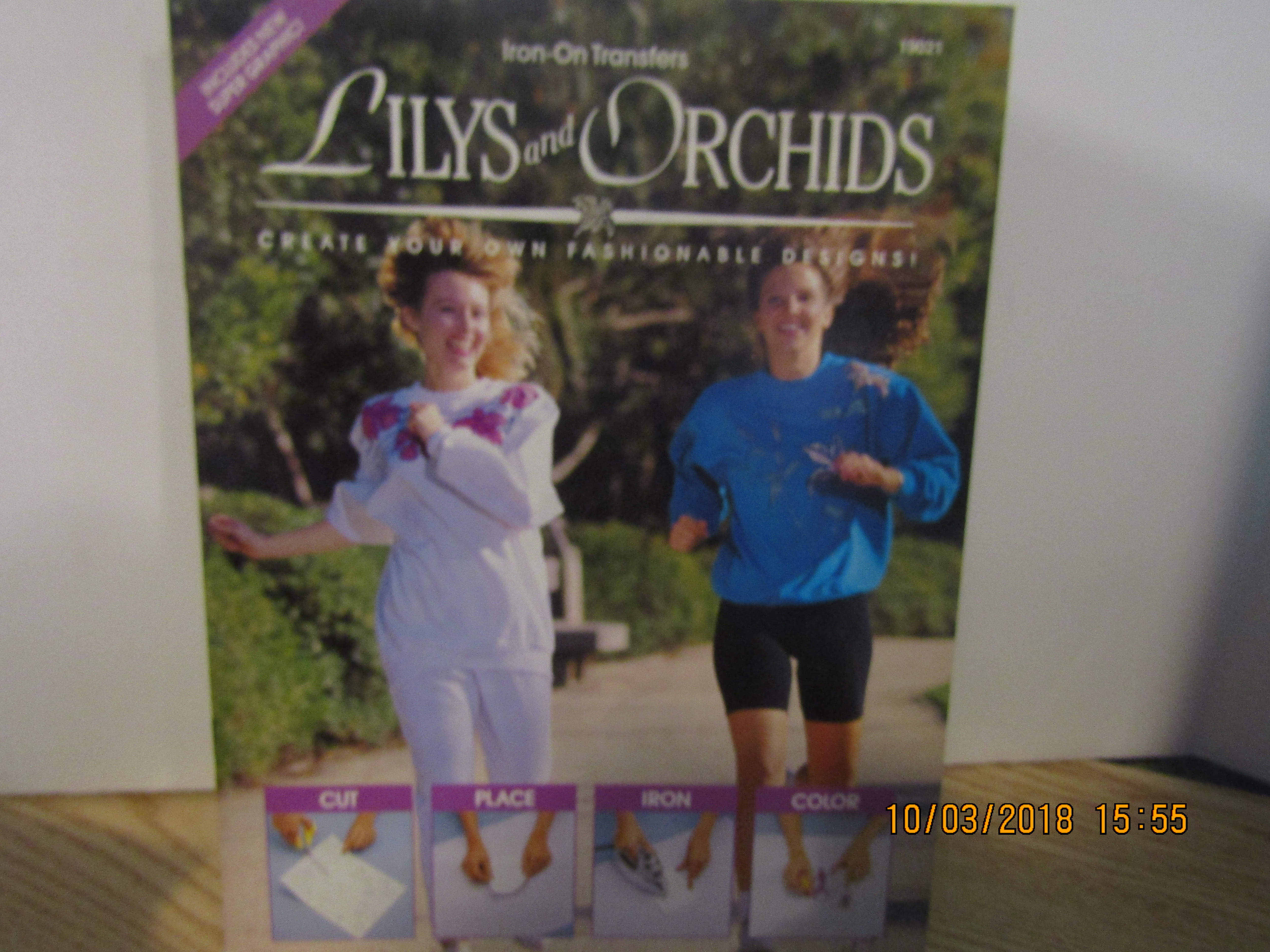 MarkPublishing Iron-On Transfers Lily's & Orchids#19021