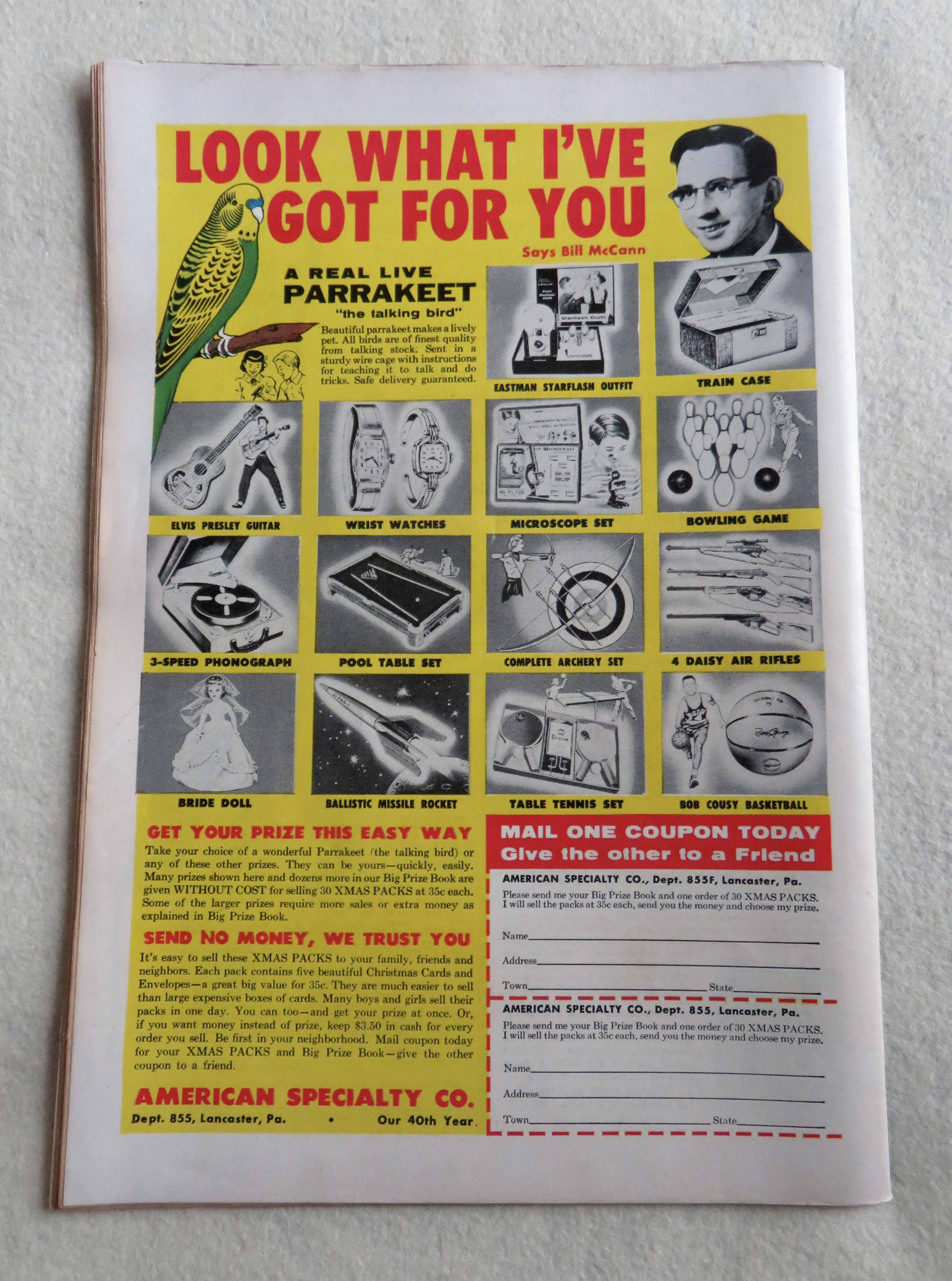 Superman Comic November 1958 Superman's New Power