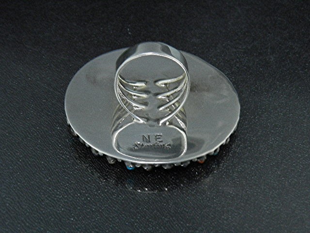 Zuni  Gaspeite Turquoise Sterling Silver Ring