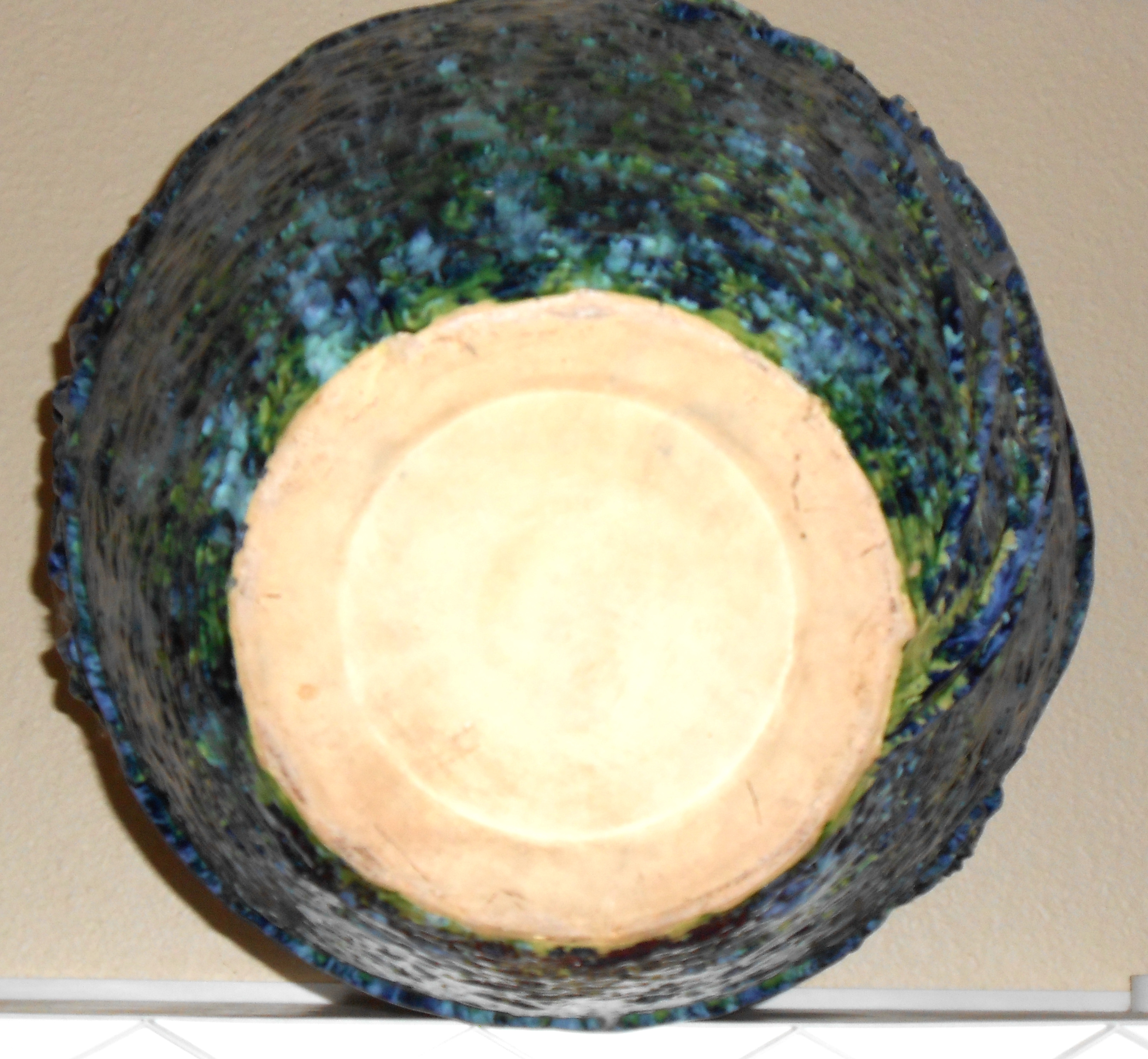 Peters And Reed Pottery Huge Blended Glaze Floor Vase!