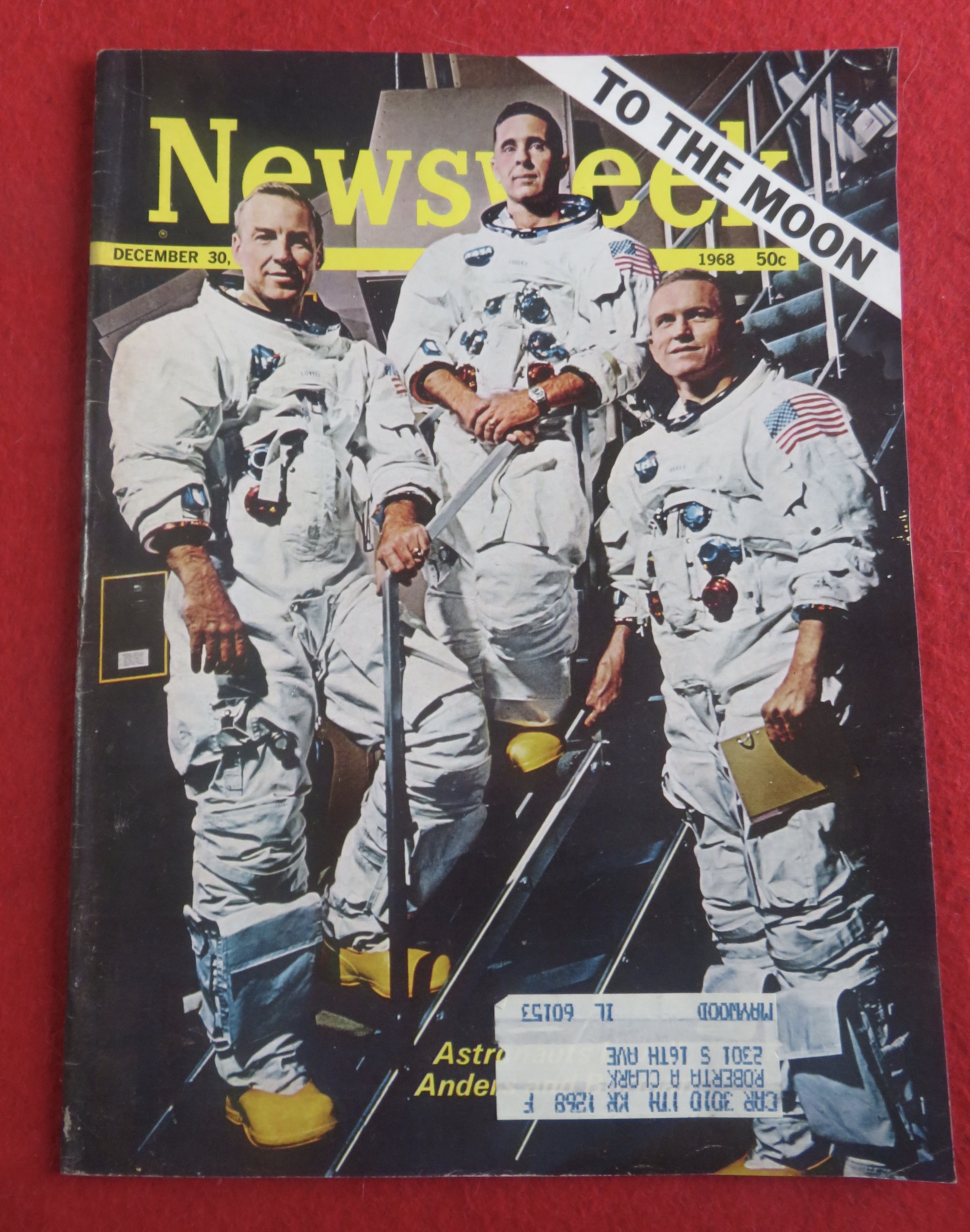 Newsweek Magazine December 30, 1968 To The Moon