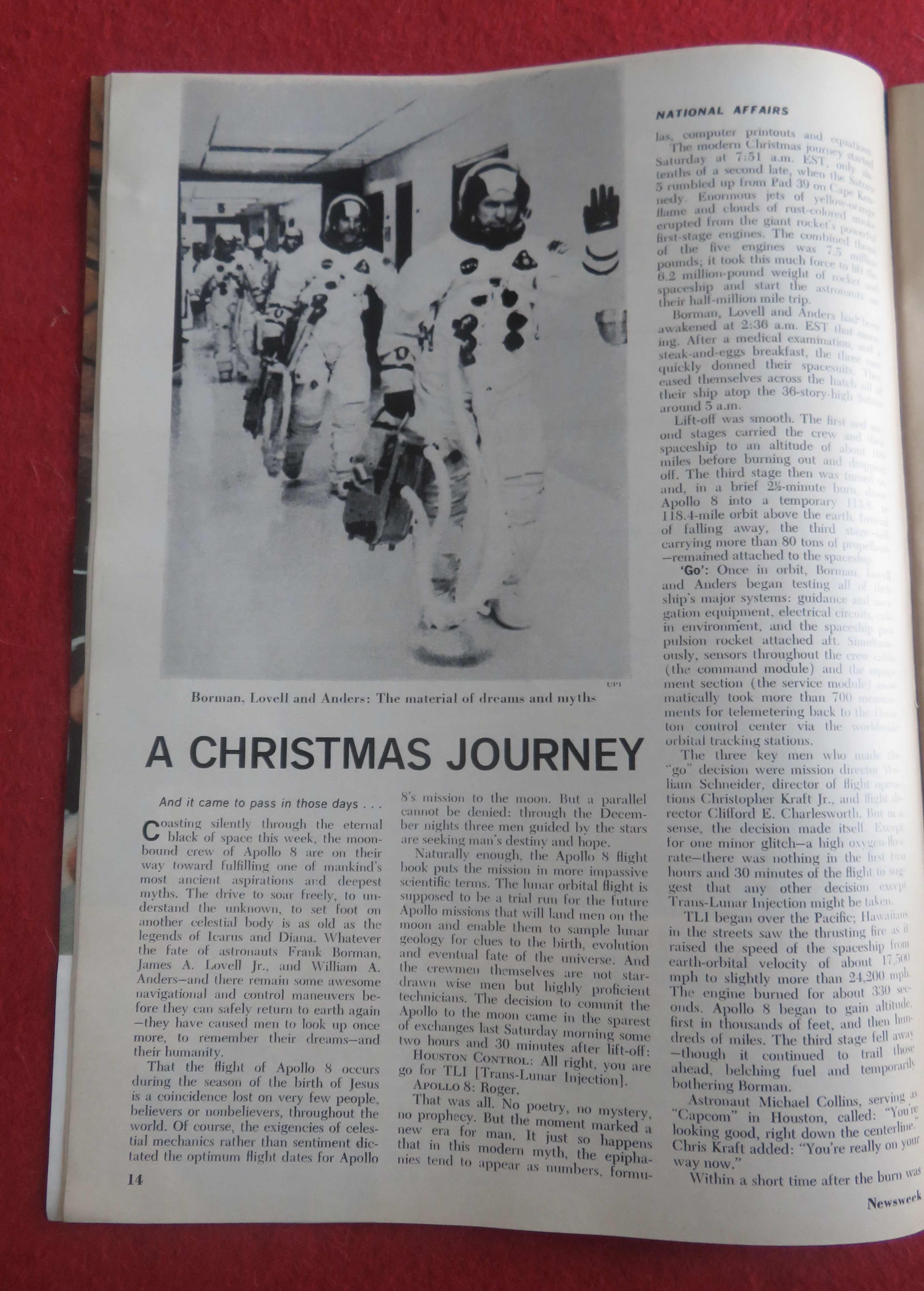 Newsweek Magazine December 30, 1968 To The Moon