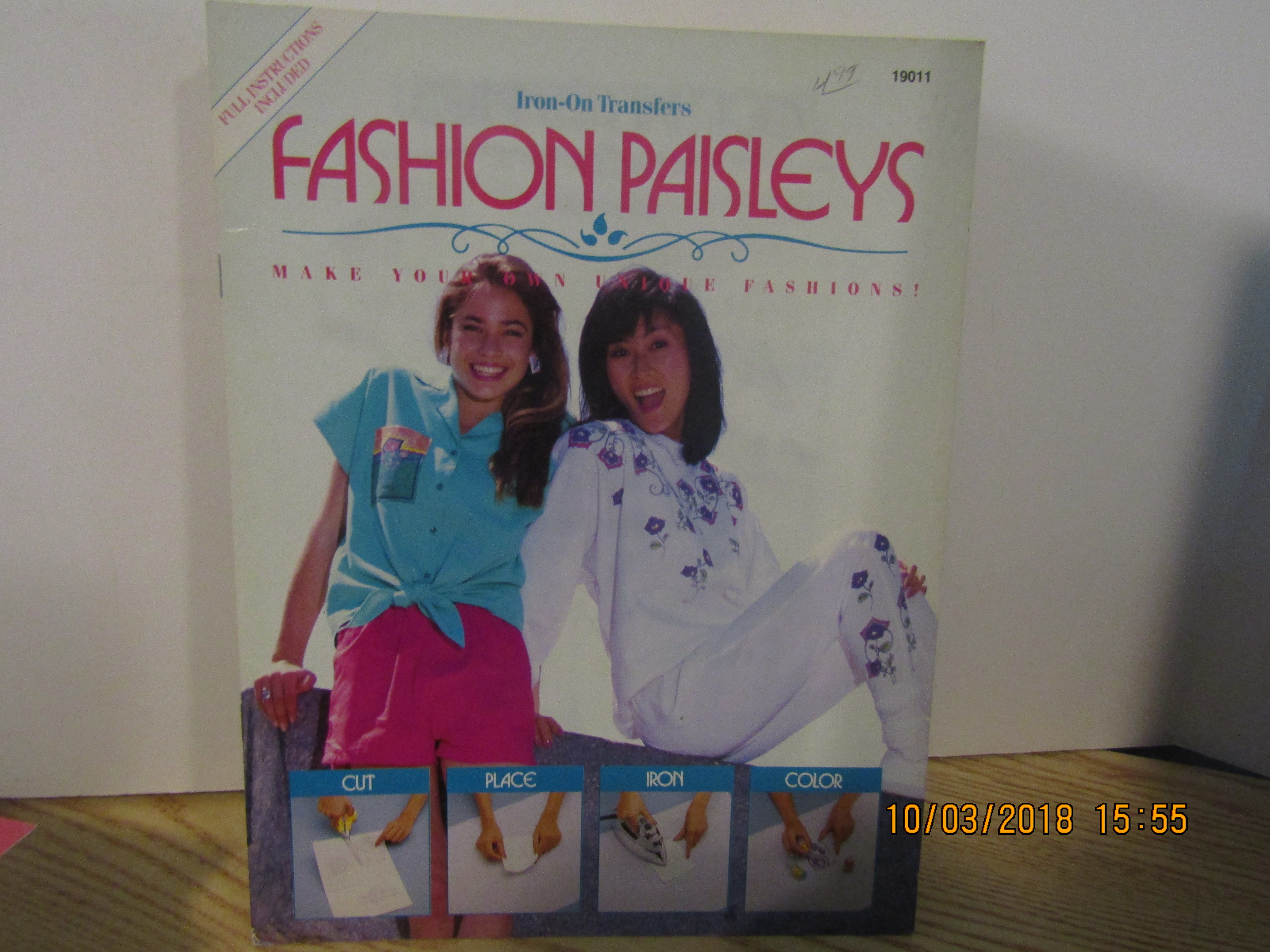 Mark Publishing Iron-On Transfers Fashion Paisley#19011