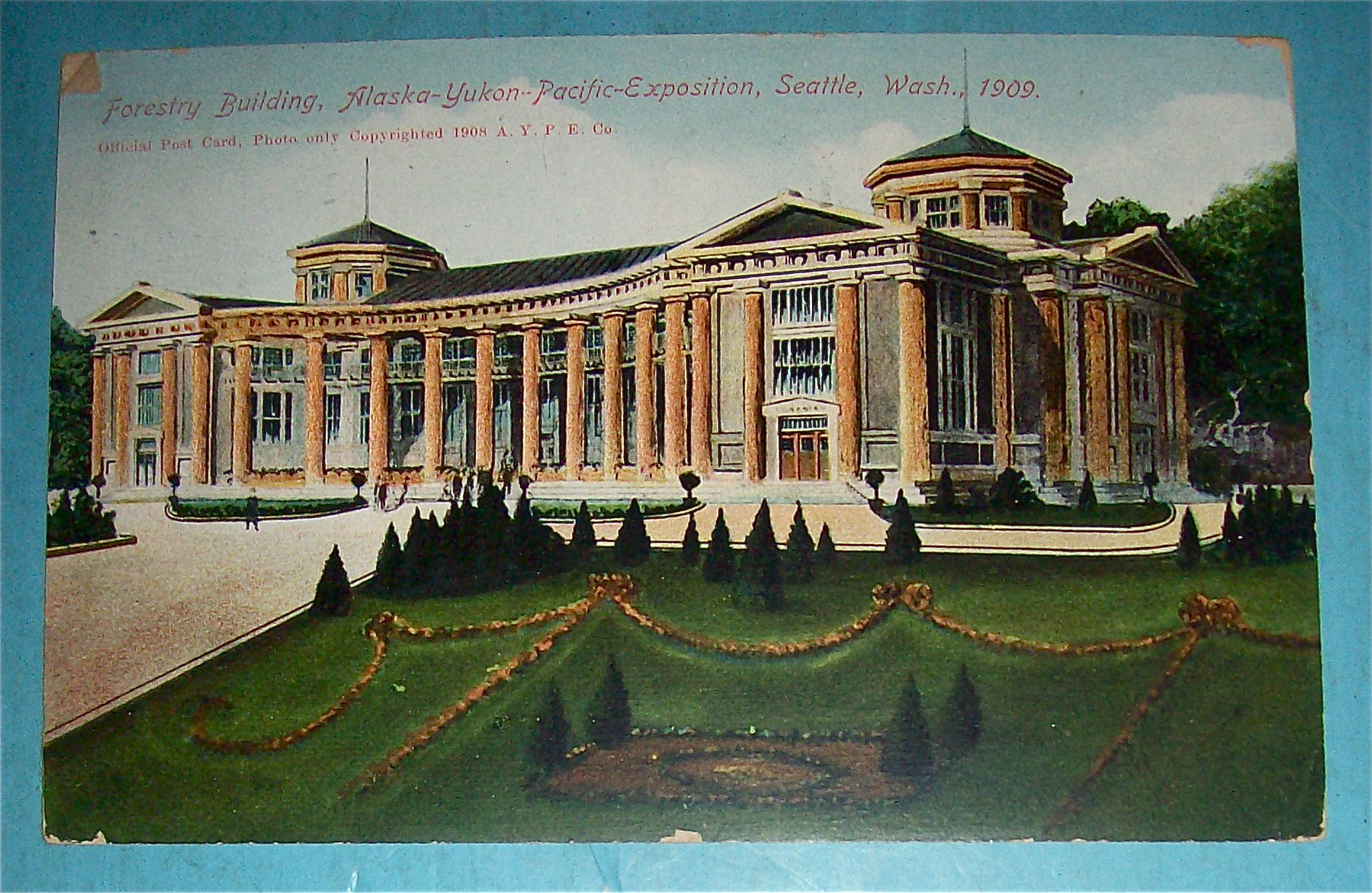 Forestry Building Postcard (Alaska Yukon Pac Expo)