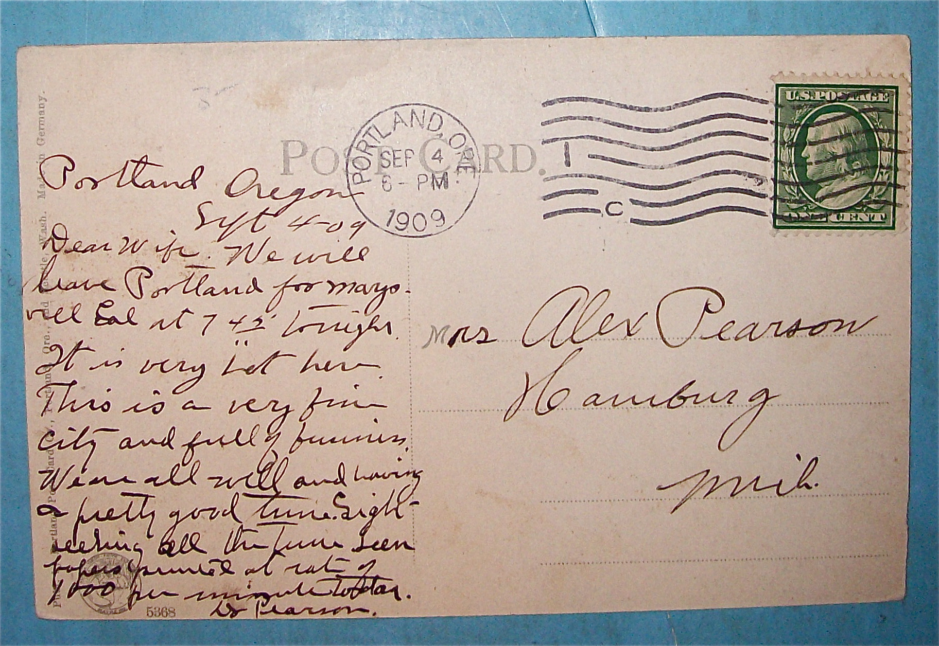 Forestry Building Postcard (Alaska Yukon Pac Expo)