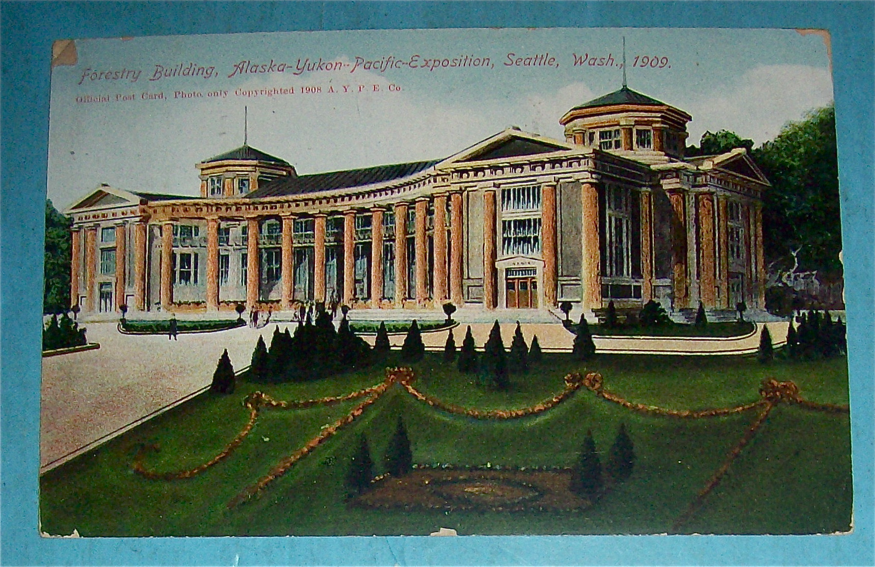 Forestry Building Postcard (Alaska Yukon Pac Expo)
