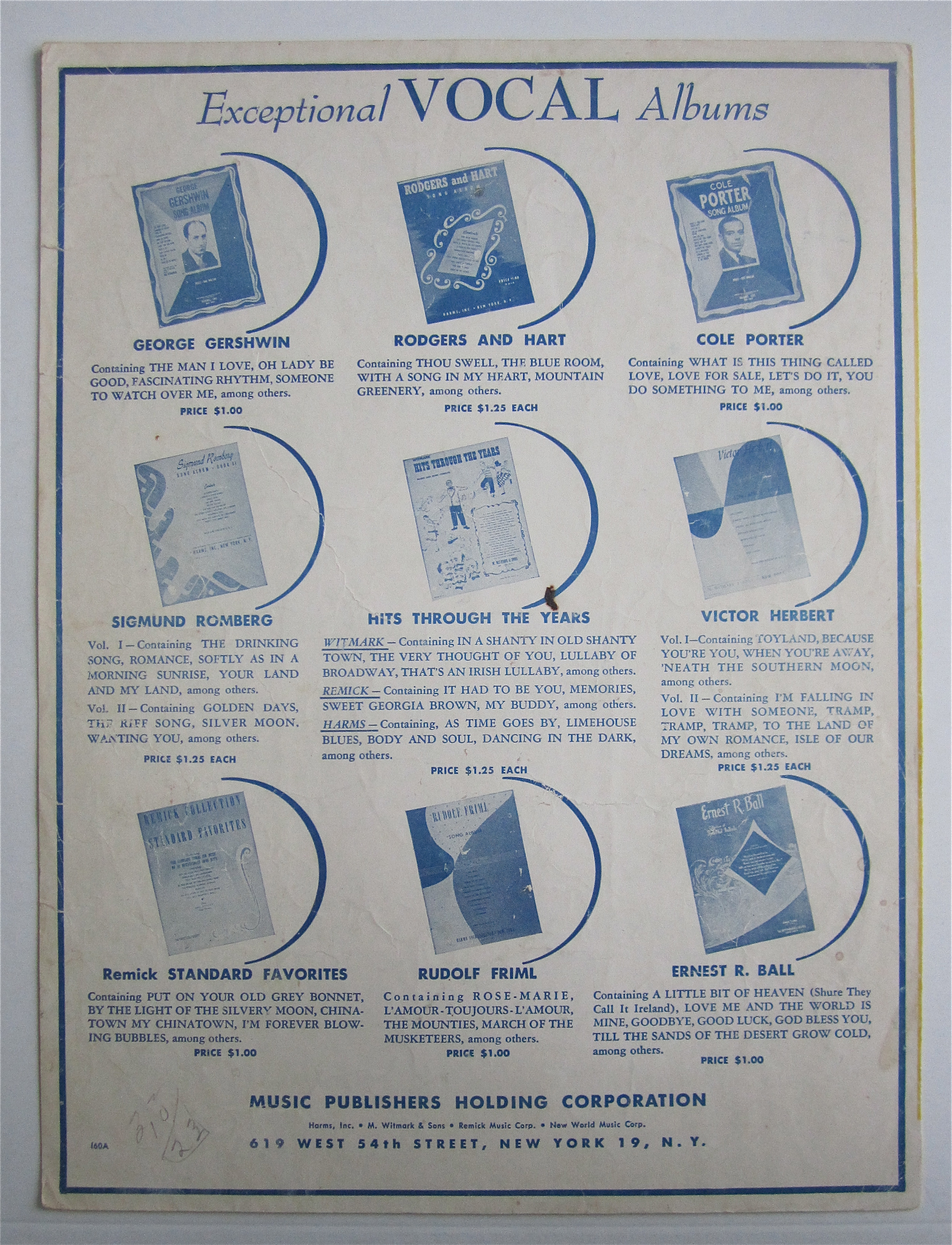 Sheet Music 1912 Moonlight Bay