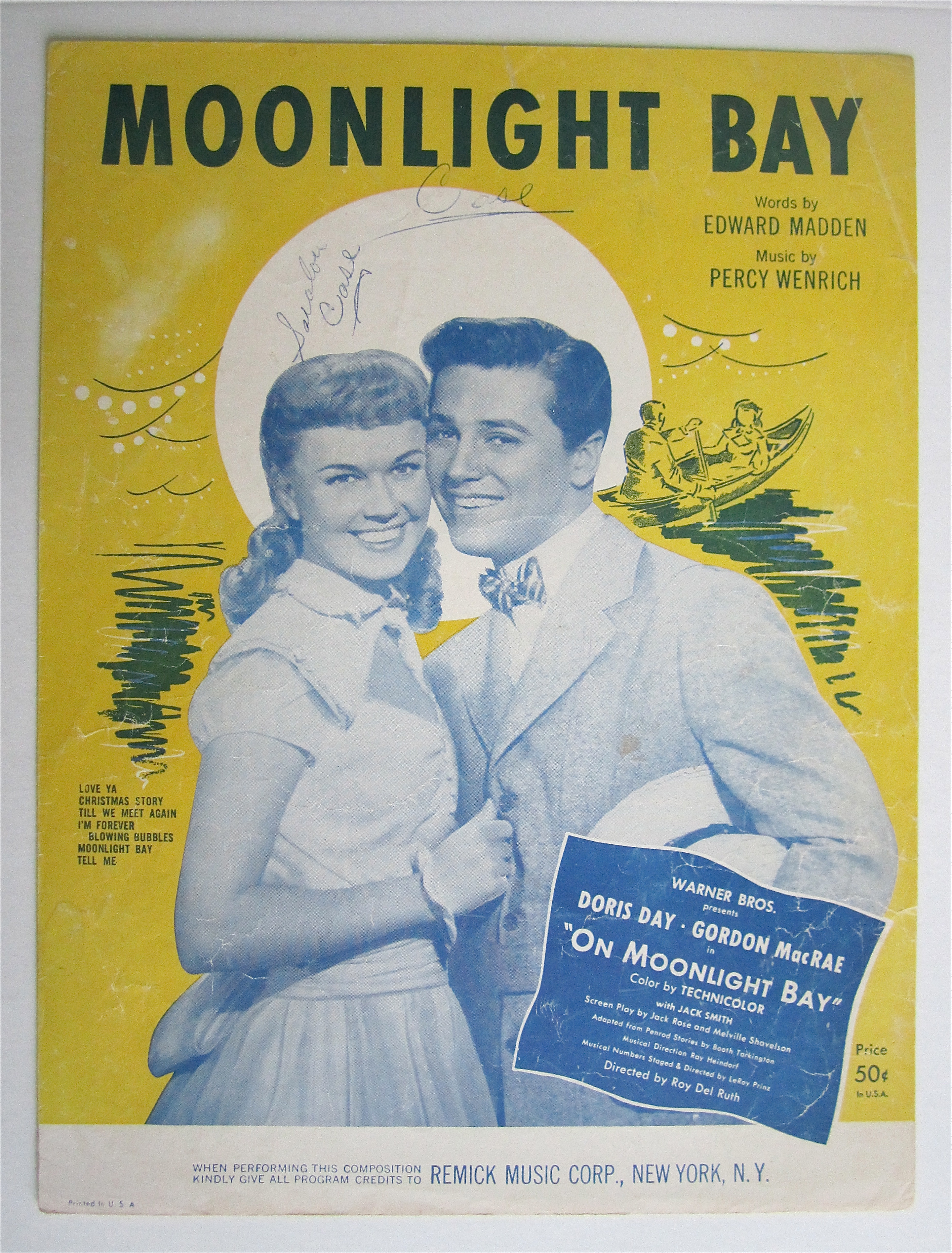 Sheet Music 1912 Moonlight Bay