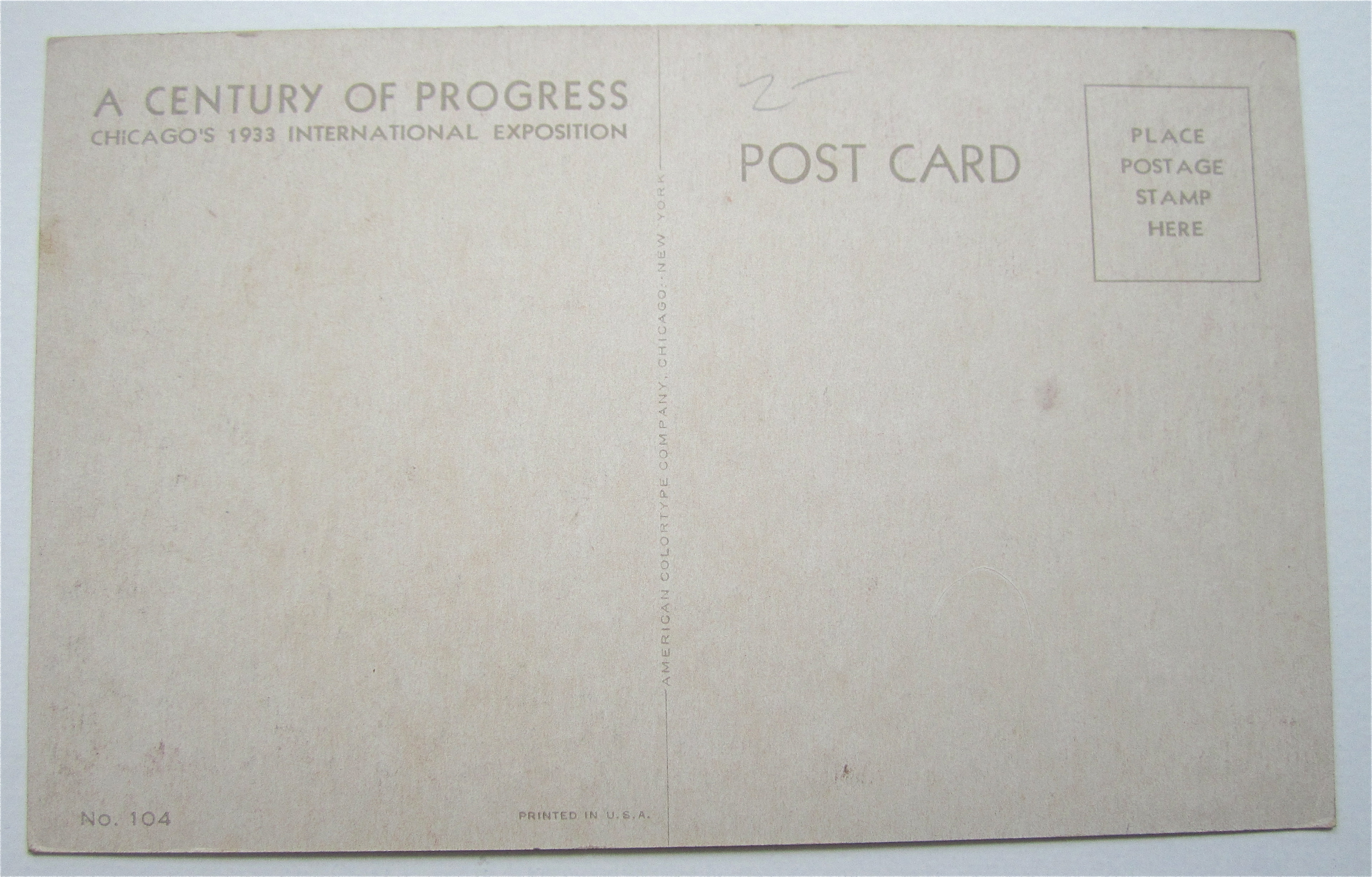 Museum Of Science And Industry, Chicago Expo Postcard