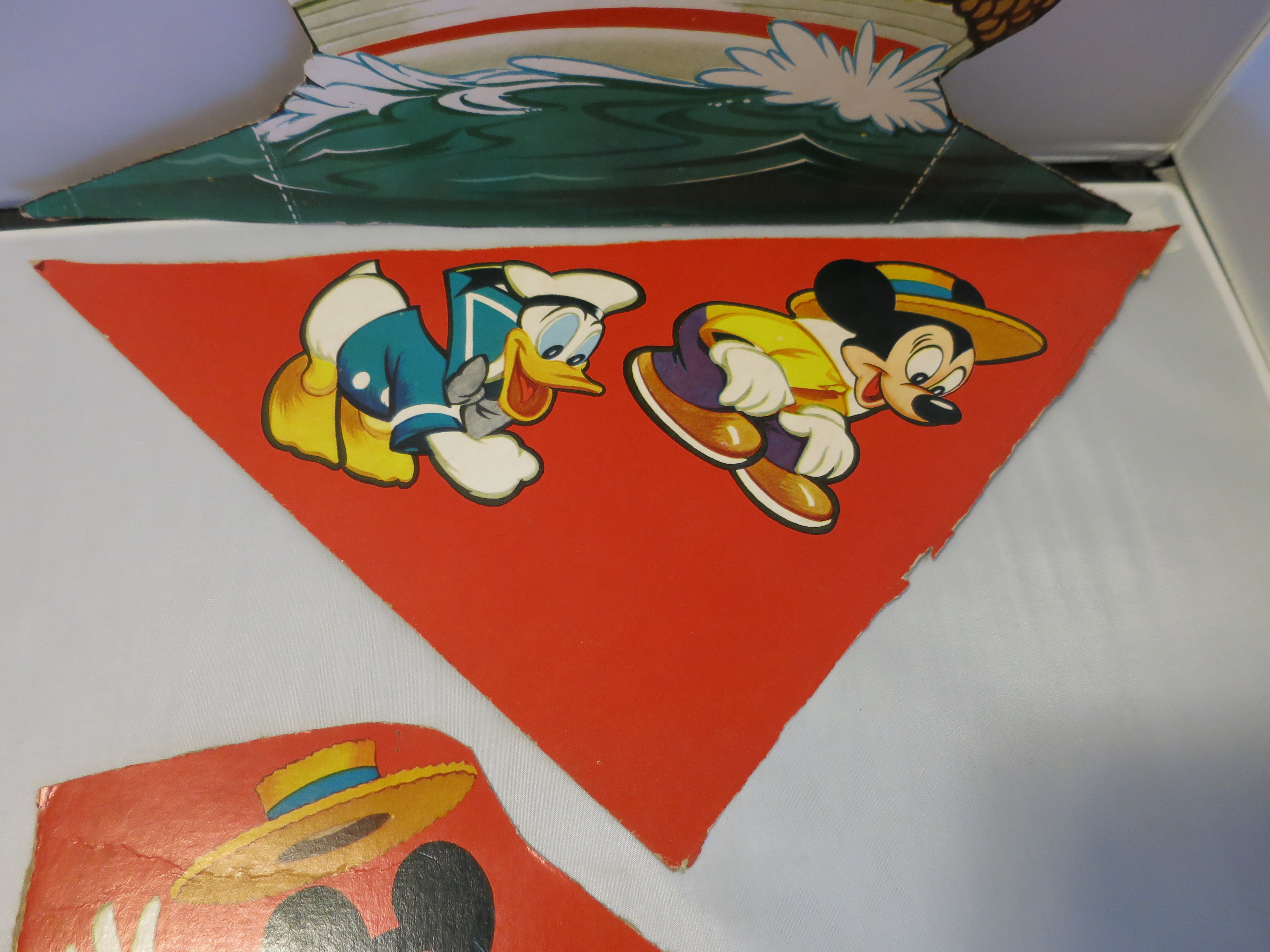 Walt Disney Cut Outs Mickey Pluto Donald Duck 1953