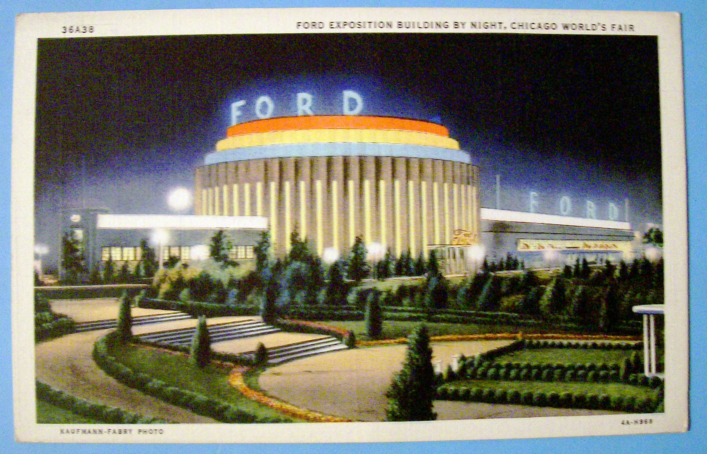 1933 Century of Progress, Ford Building Postcard