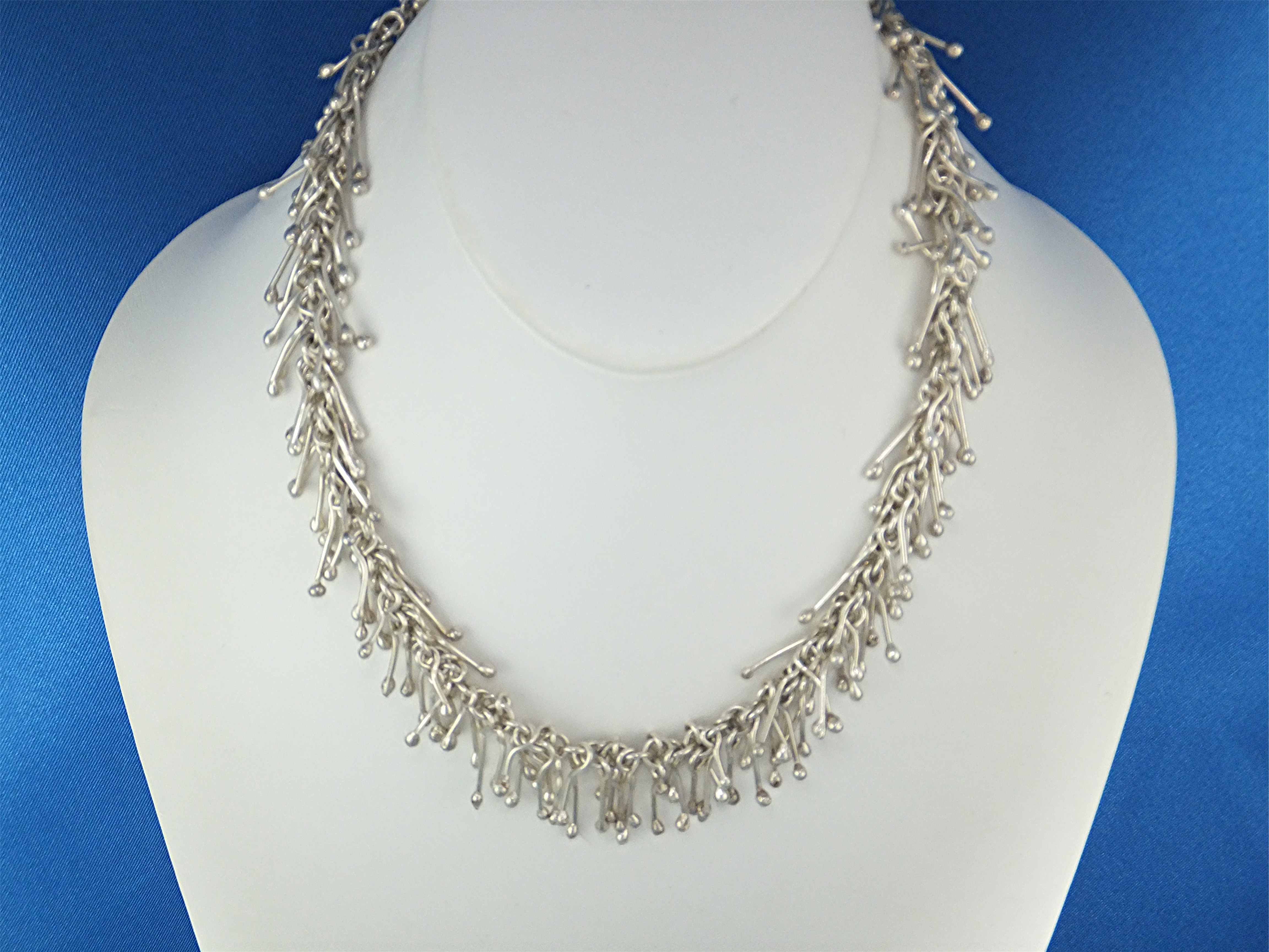 Necklace Sterling Silver Modernist Taxco Mexico
