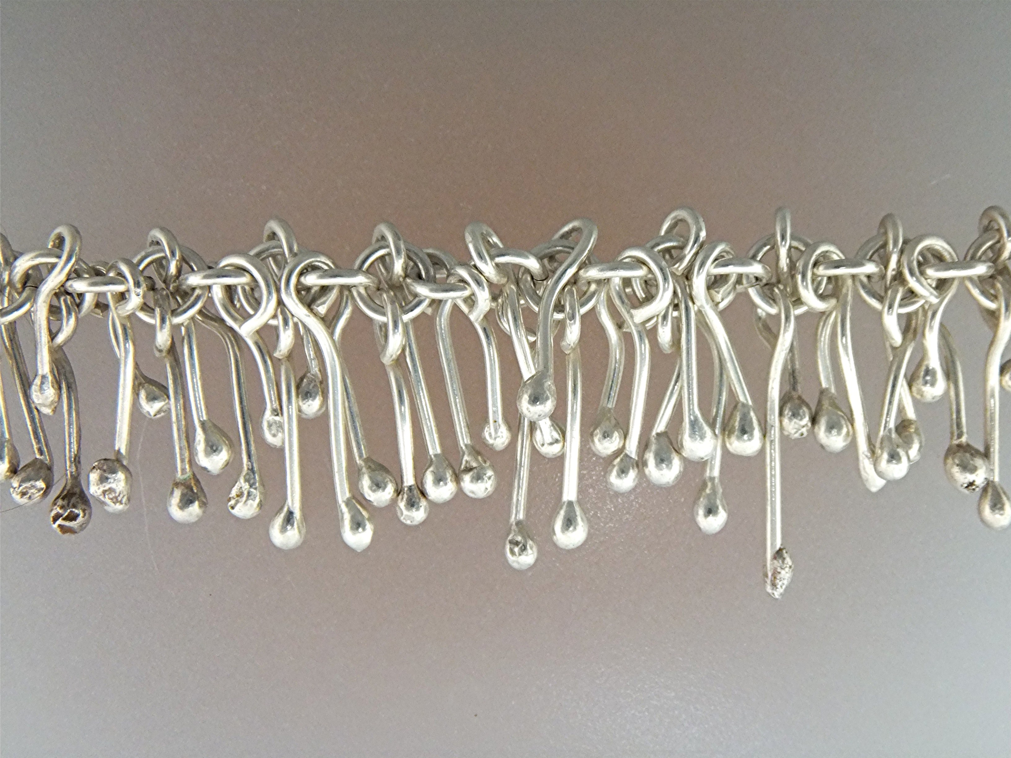 Necklace Sterling Silver Modernist Taxco Mexico