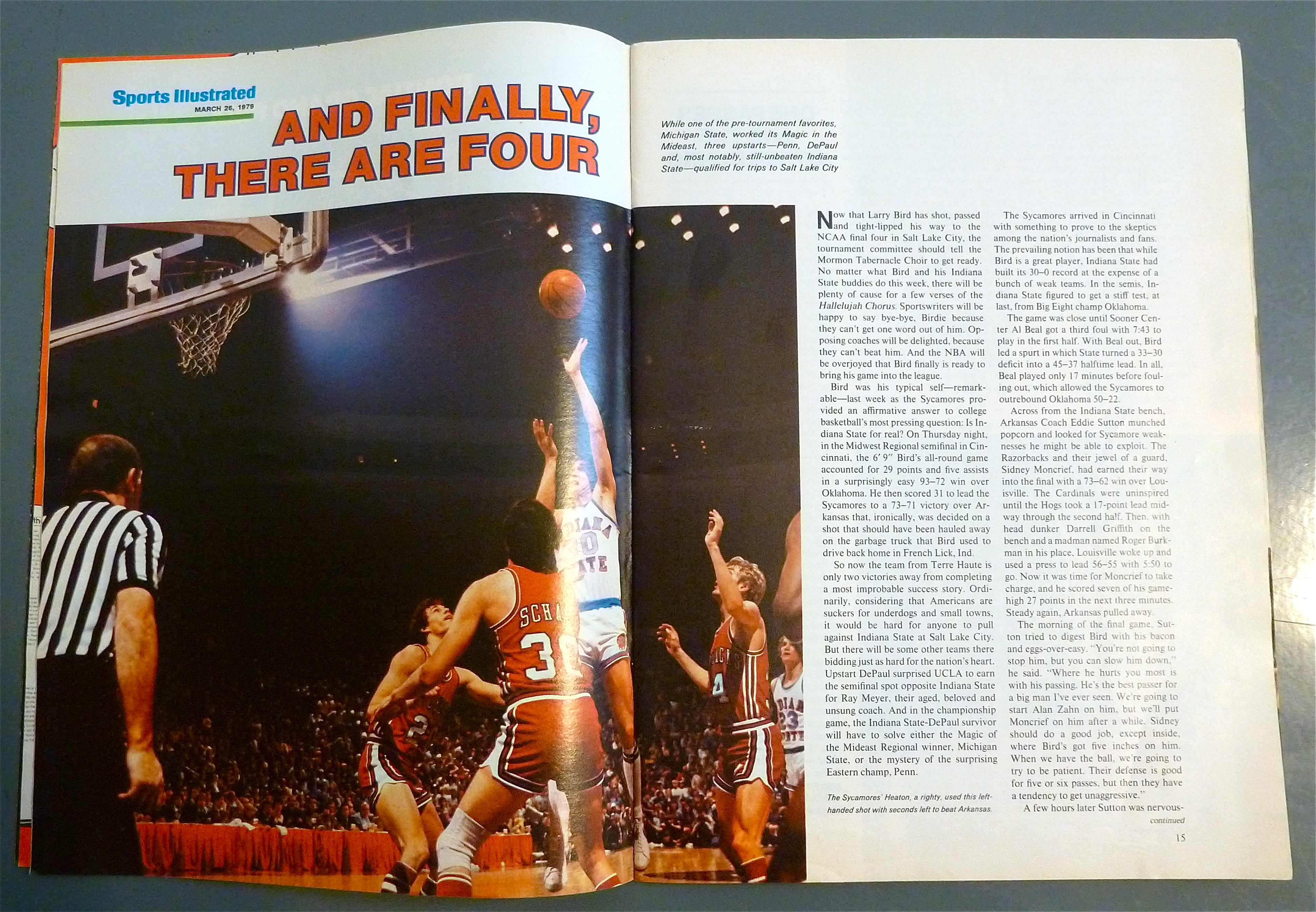 Sport Illustrated March 26, 1979 Indiana State