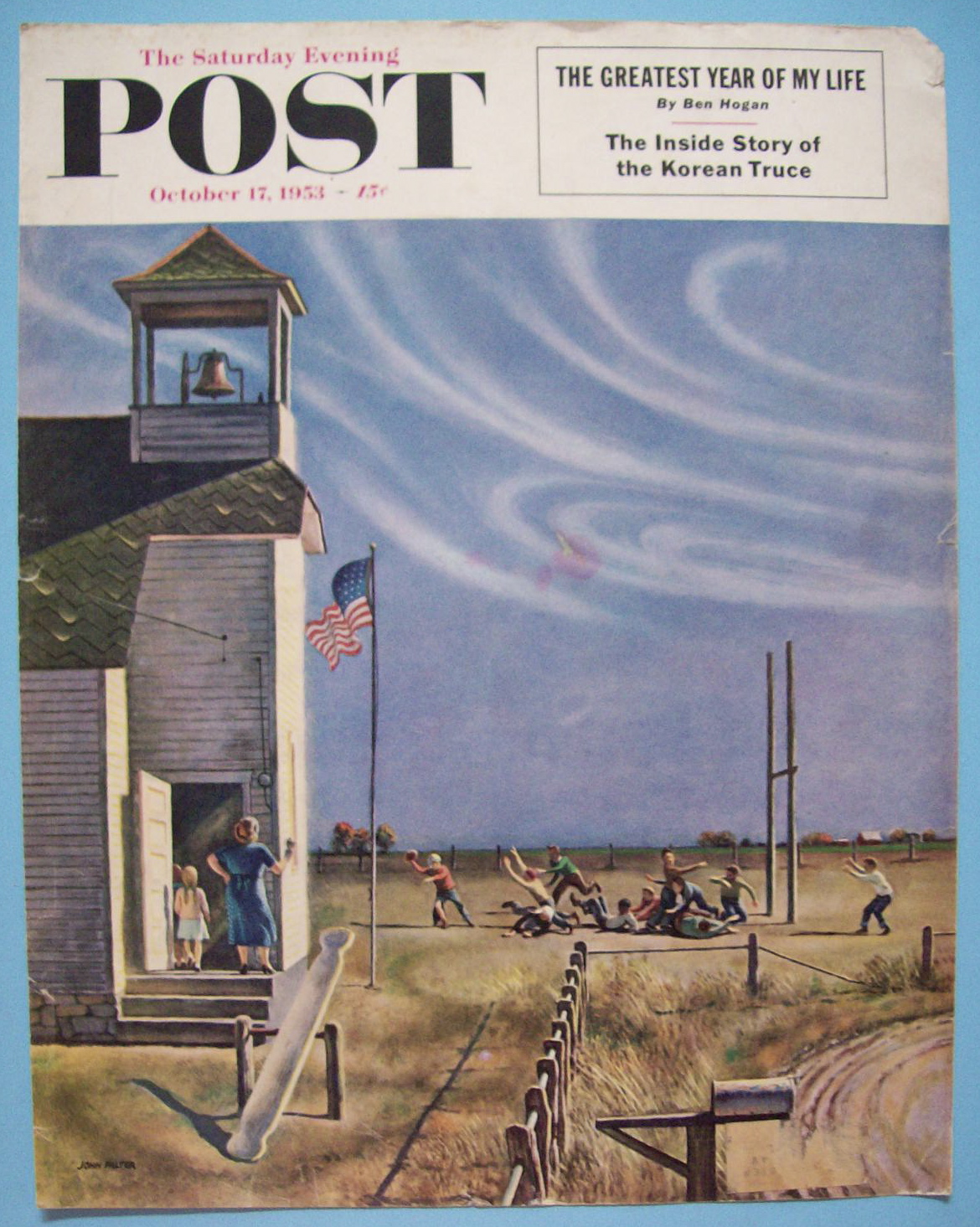Saturday Evening Post Cover -Oct 17, 1953- John Falter