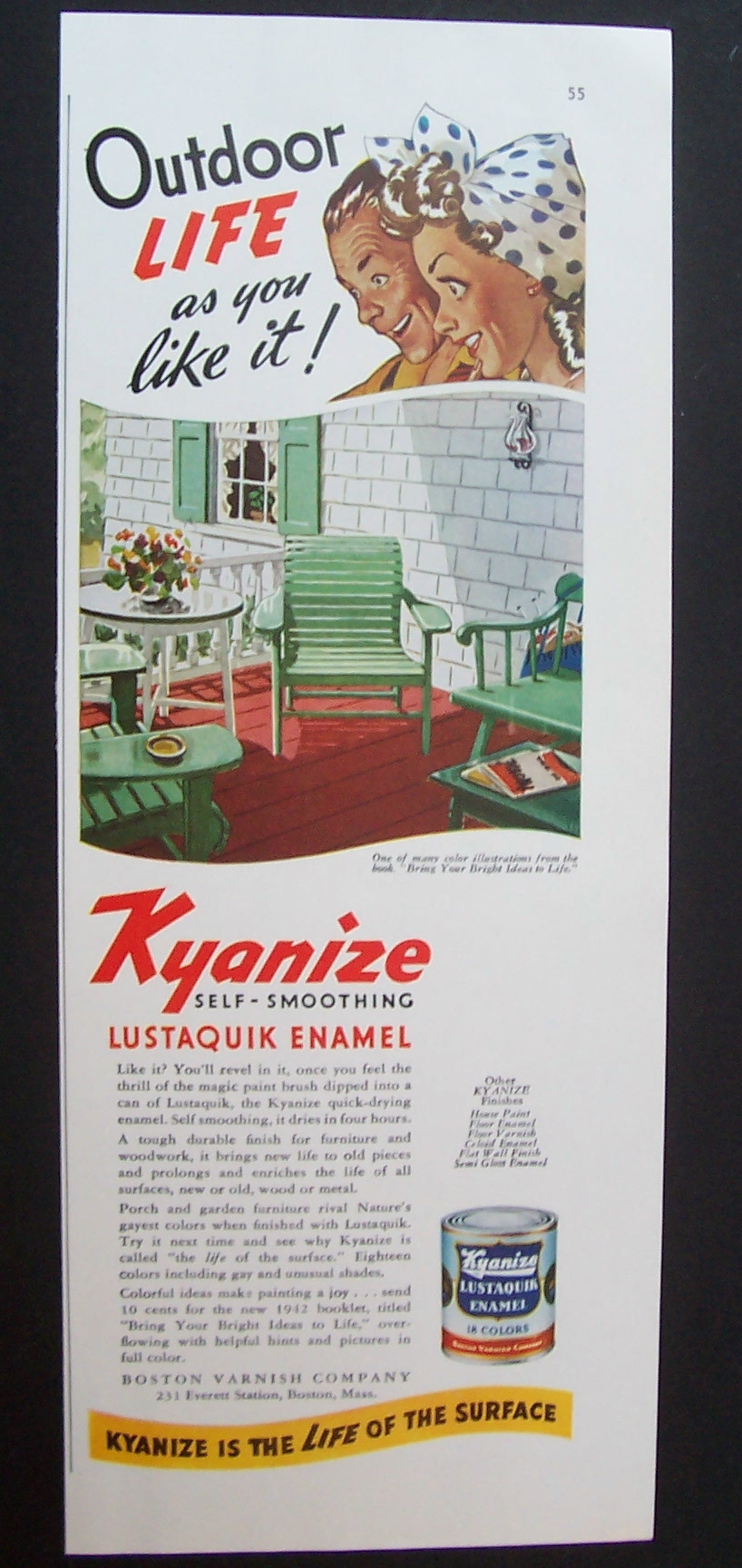 1942  Kyanize Lustaquik  Enamel