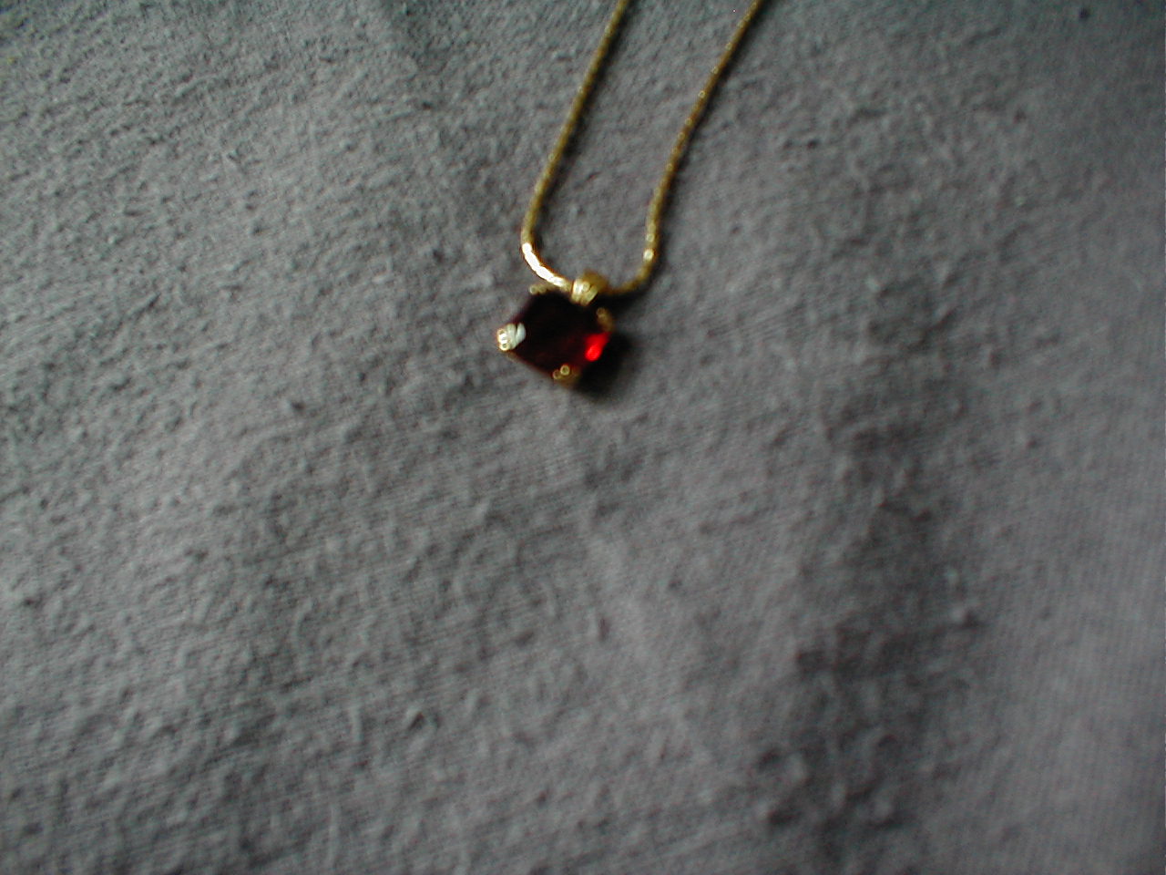 Avon Faux Ruby Necklace