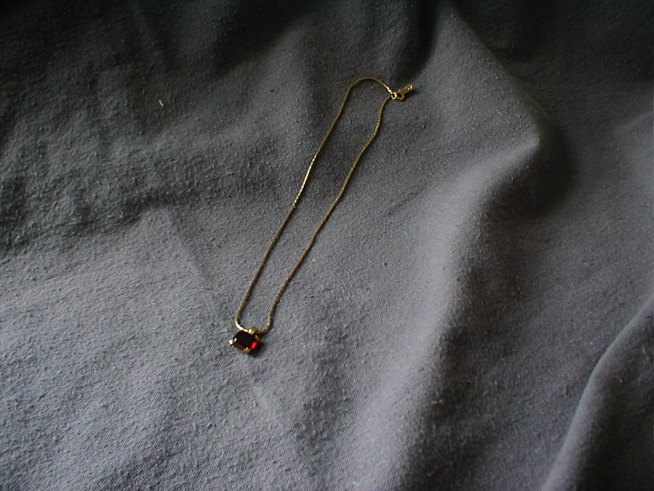 Avon Faux Ruby Necklace