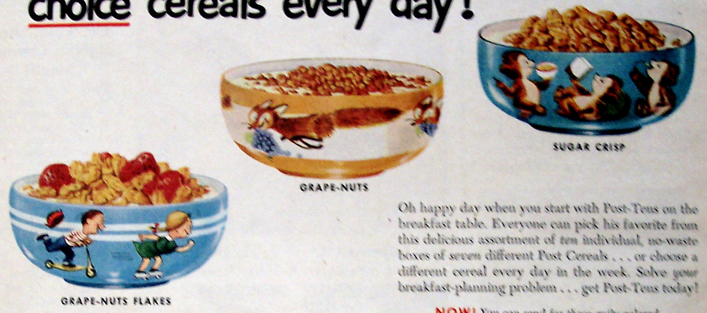 Vintage Ad: 1954 Post Tens