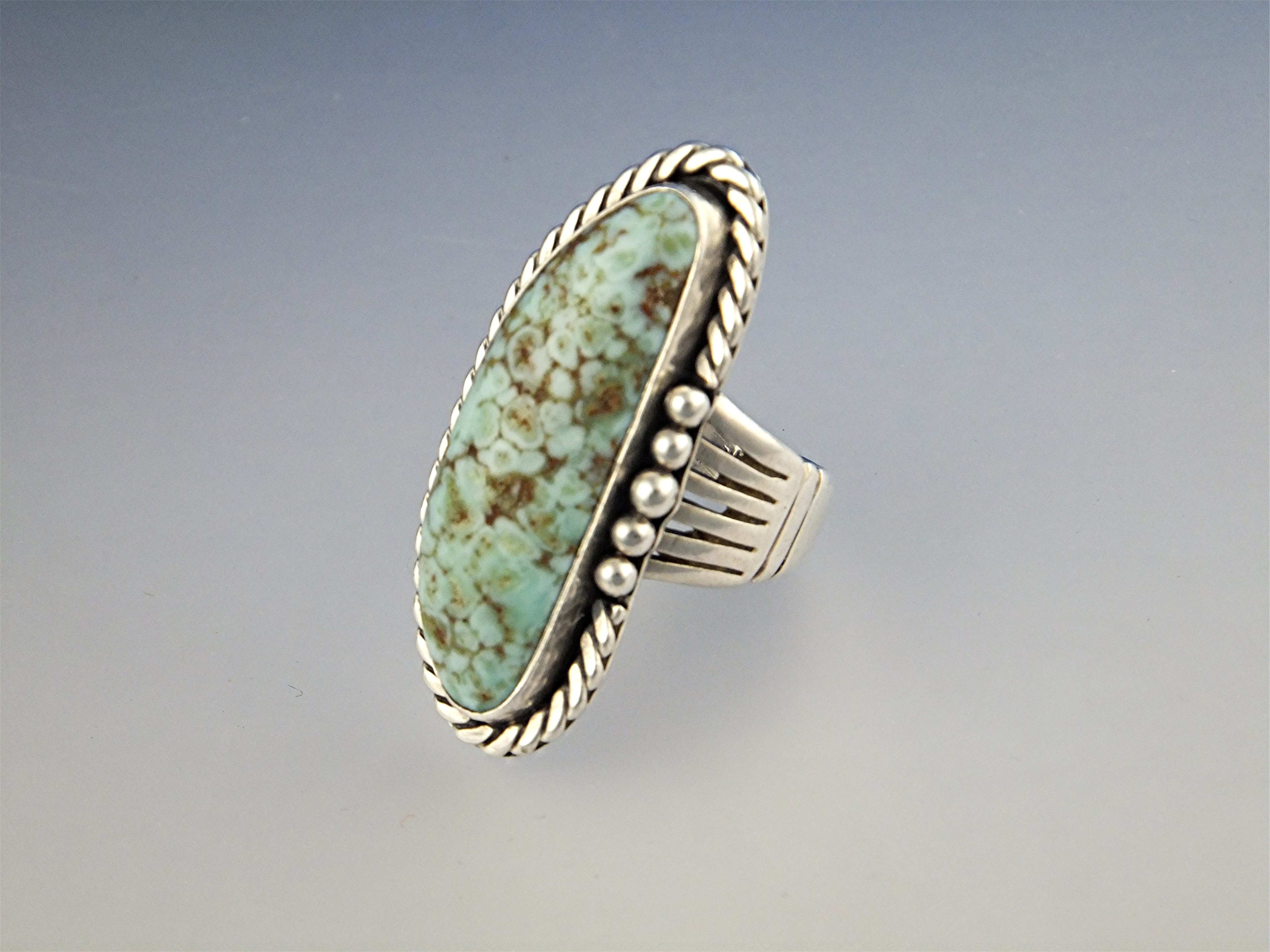 Ring Sterling Silver Cripple Creek Turquoise TG