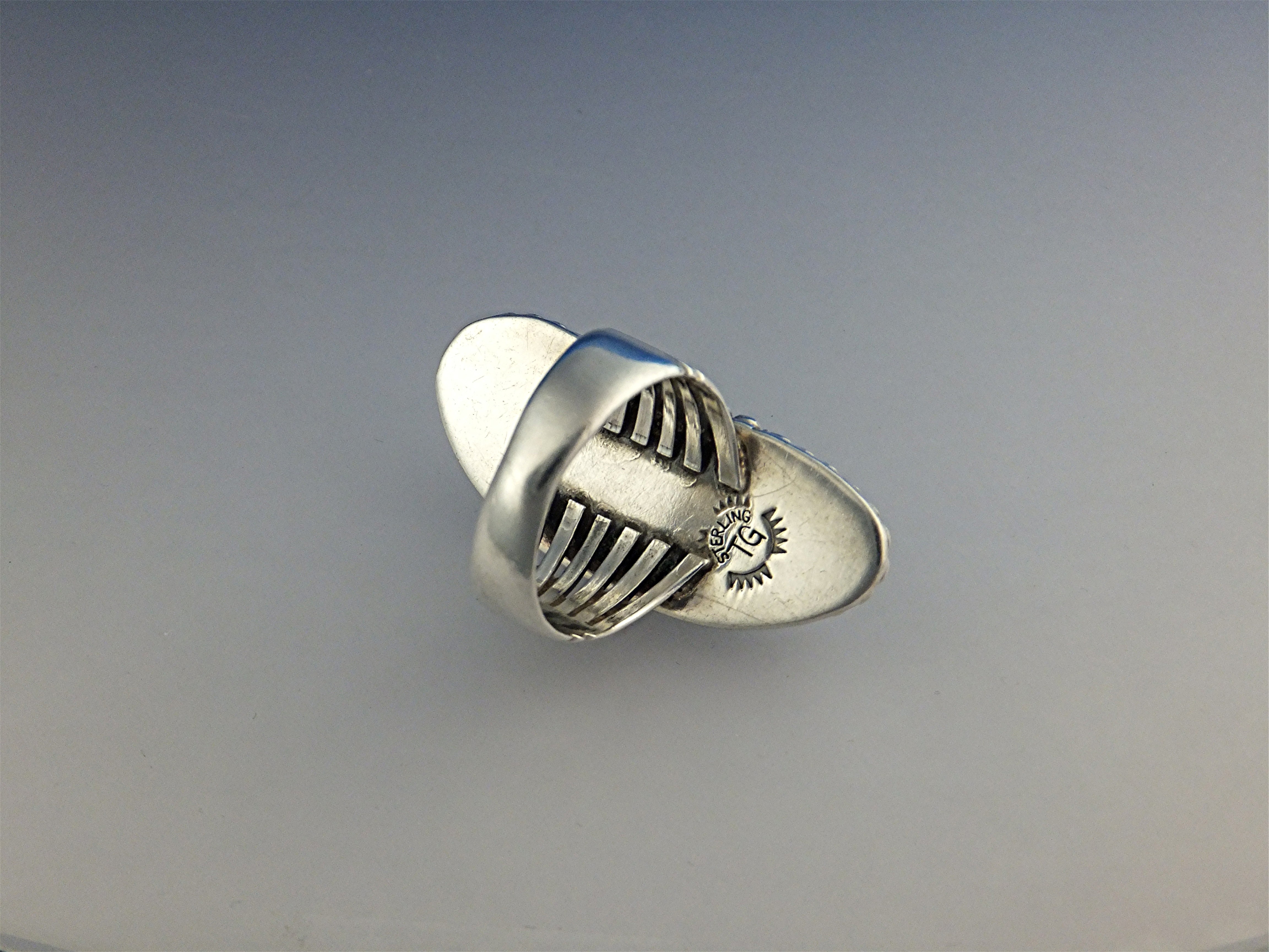 Ring Sterling Silver Cripple Creek Turquoise TG