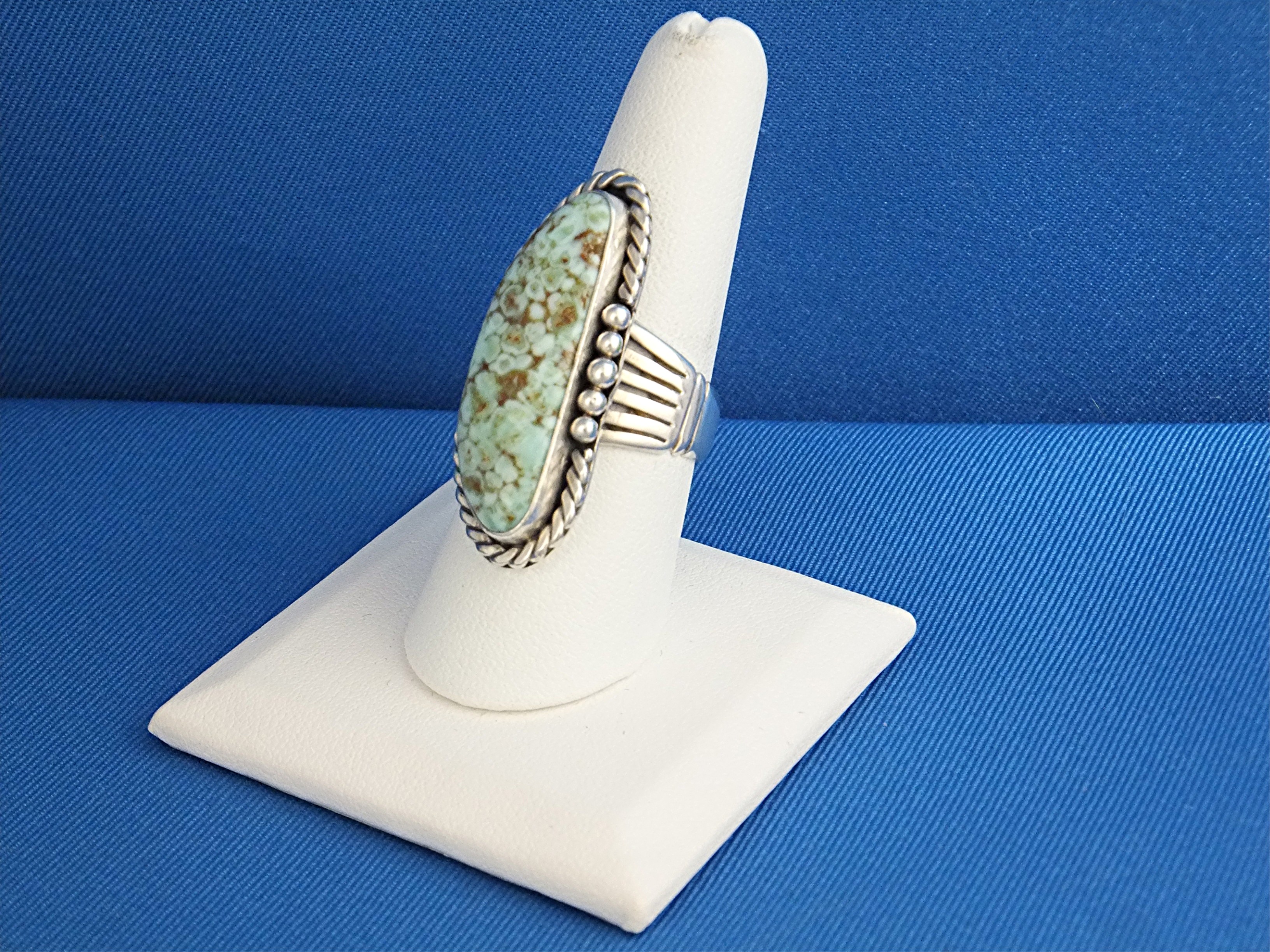 Ring Sterling Silver Cripple Creek Turquoise TG