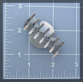 Taxco Mexico Sterling Silver Hair Clip 3 3/8 Inches