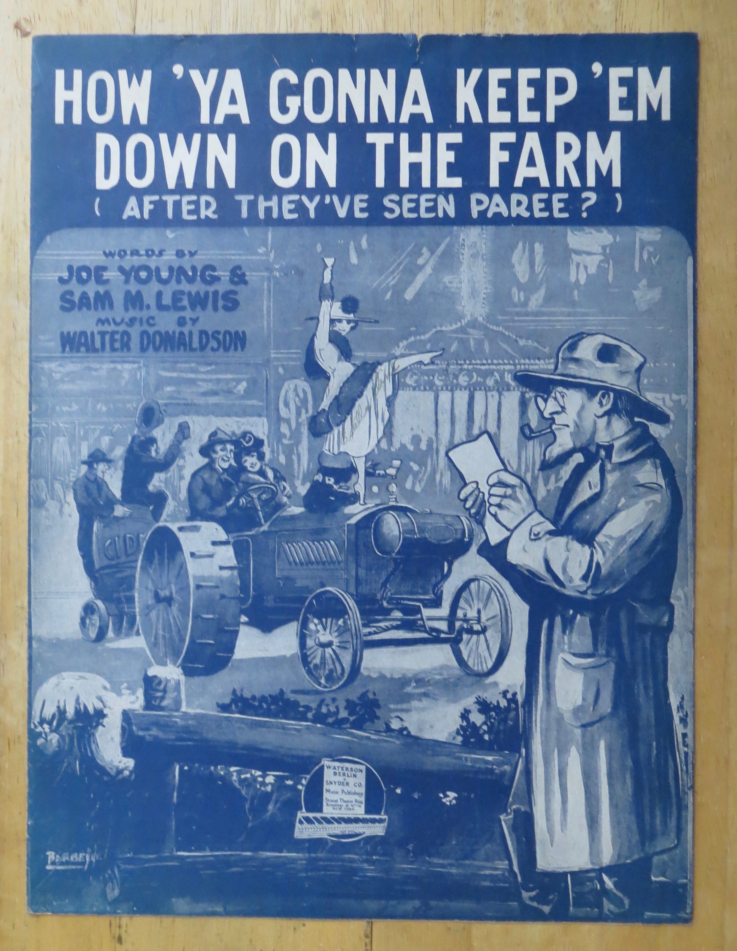 1919 How Ya Gonna Keep 'Em Down On The Farm Sheet Music