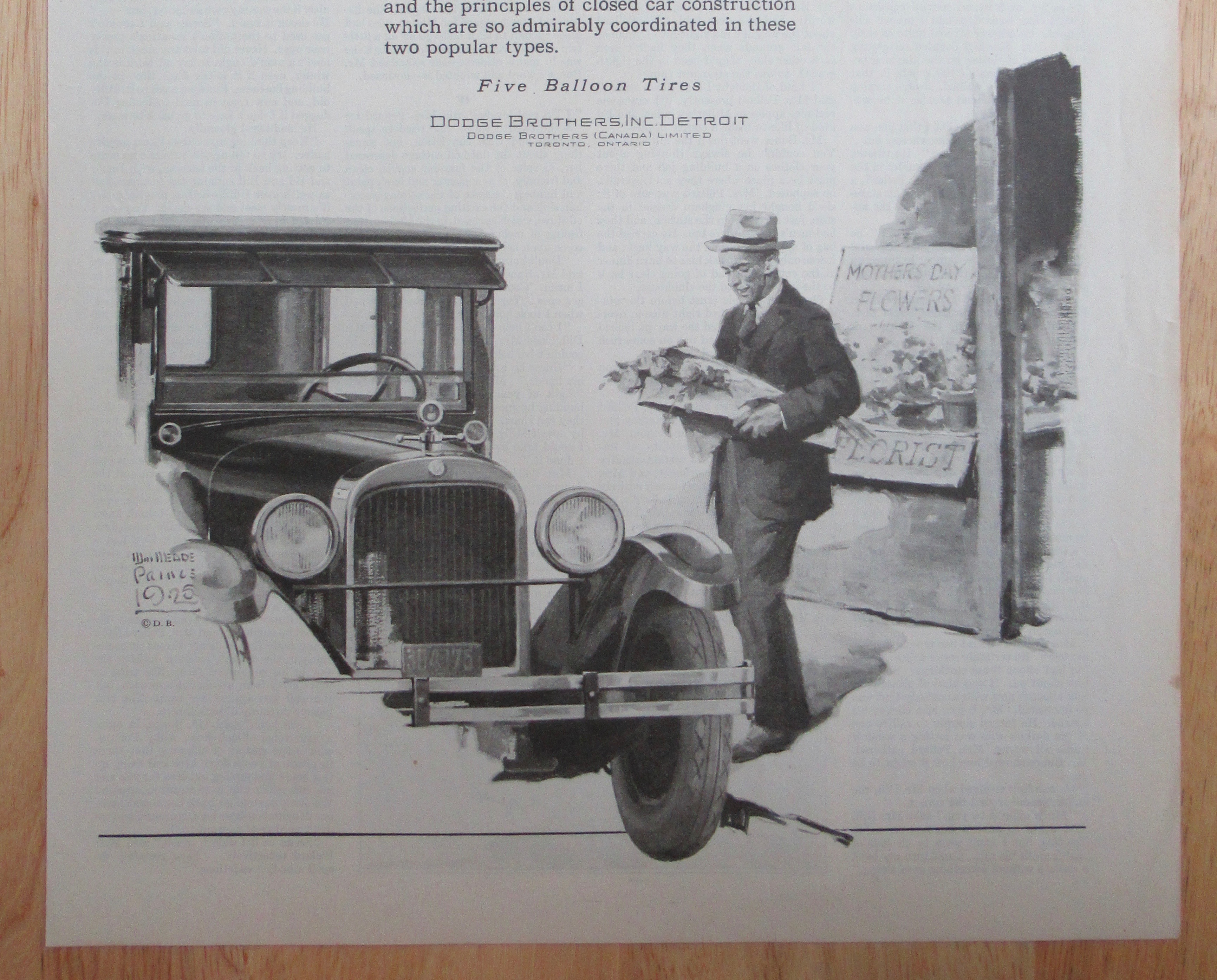1925 Dodge Brothers Automobile w/ Type B Sedan