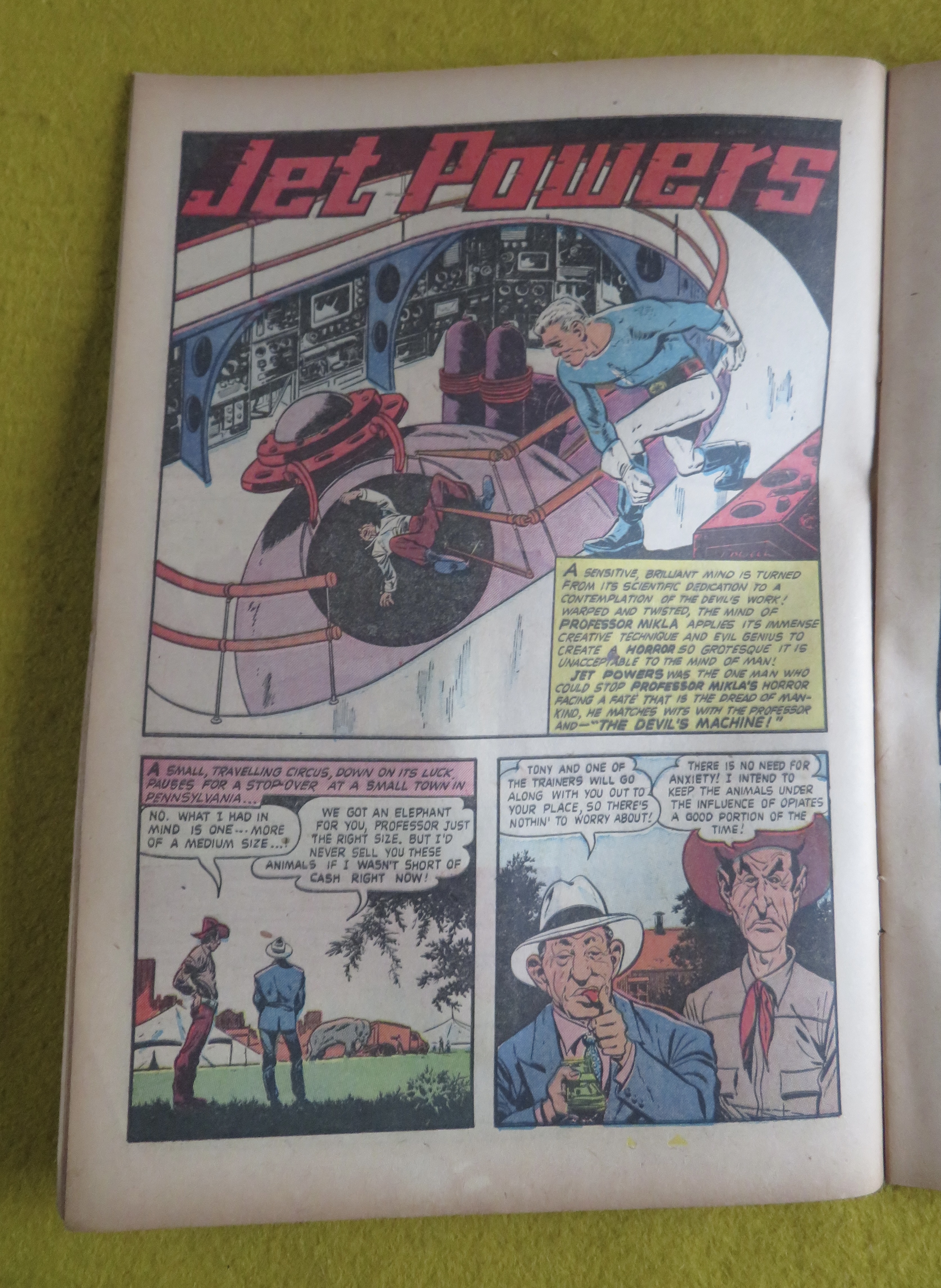 Jet Comic 1951 Jet Powers