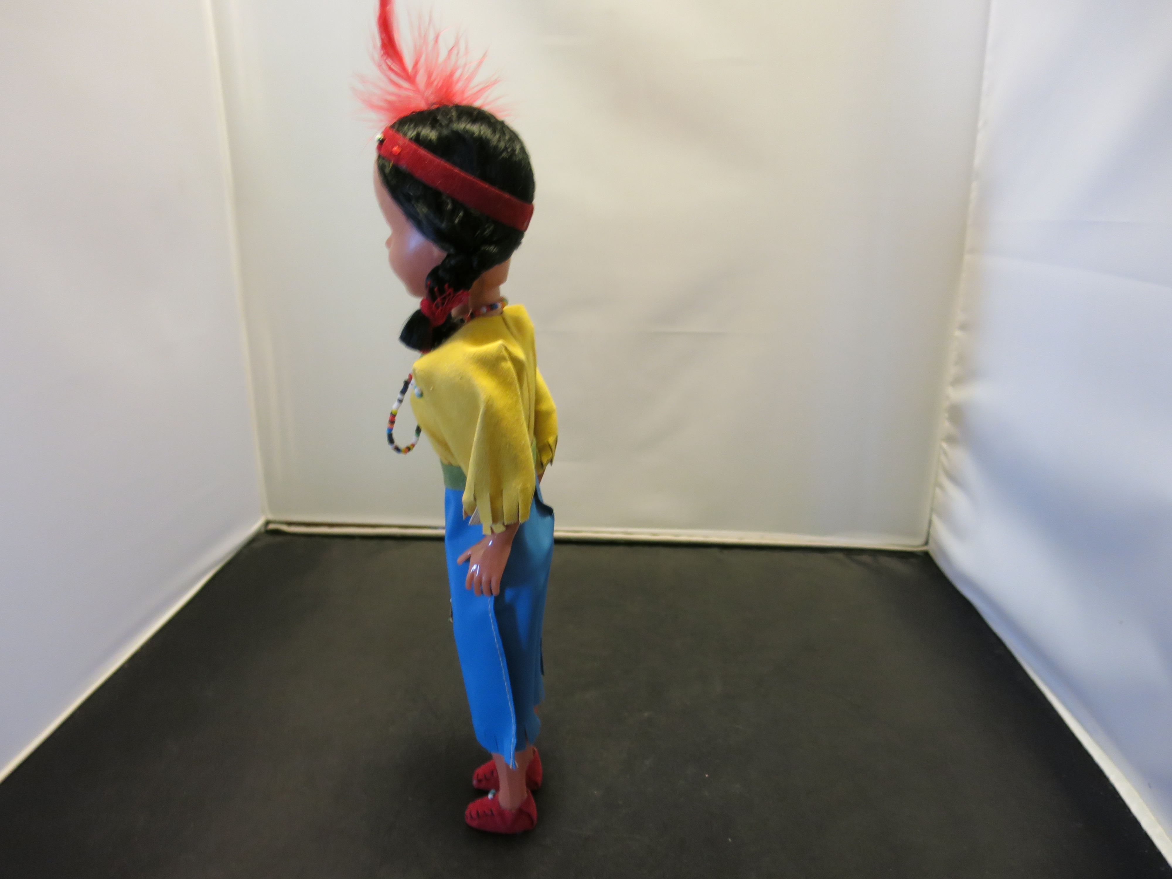 Native American Girl Doll Hard Plastic Sleep Eye