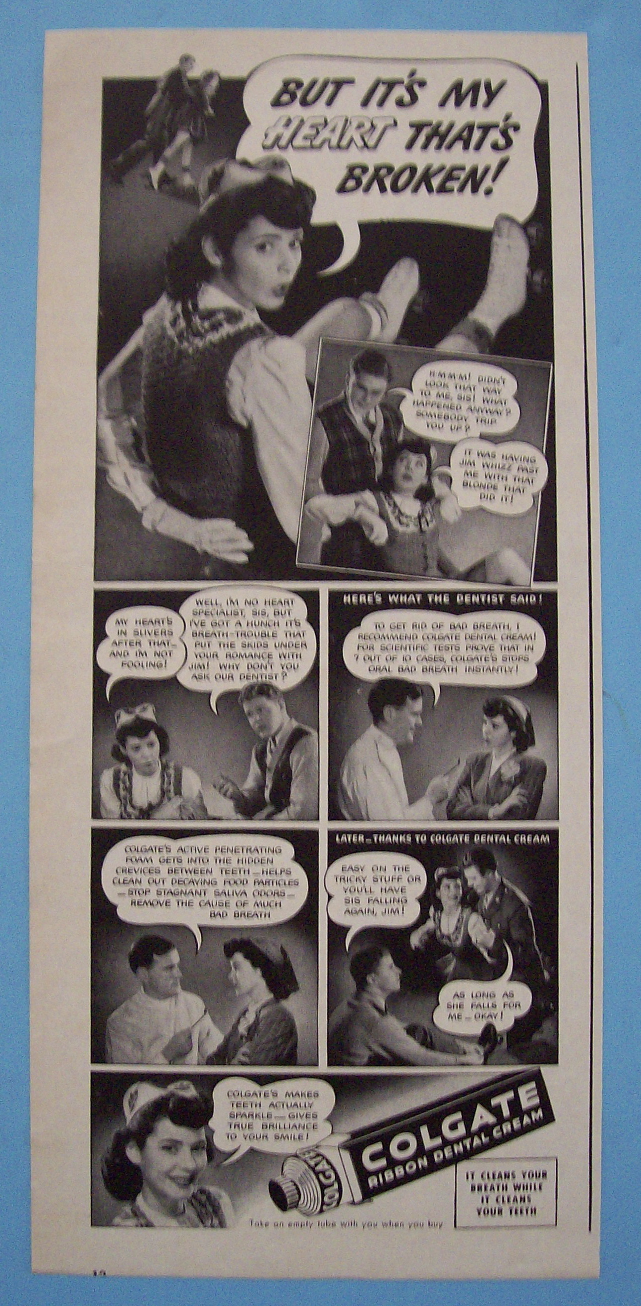 Vintage Ad: 1943 Colgate Ribbon Dental Cream