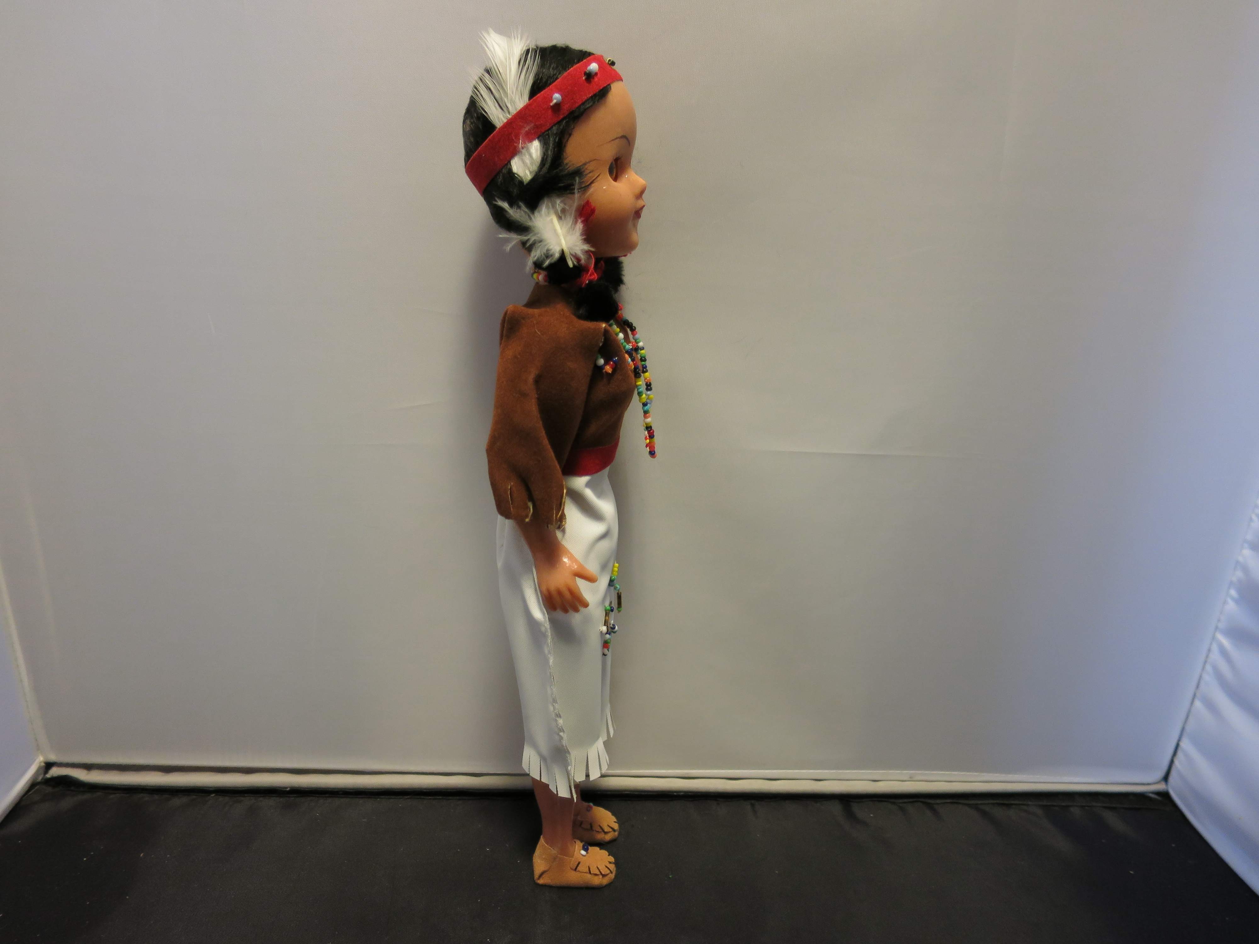 Native American Girl Doll Hard Plastic Sleep Eye
