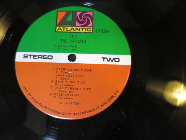 The Rascals See LP Album Vinyl Rock Pop 1969
