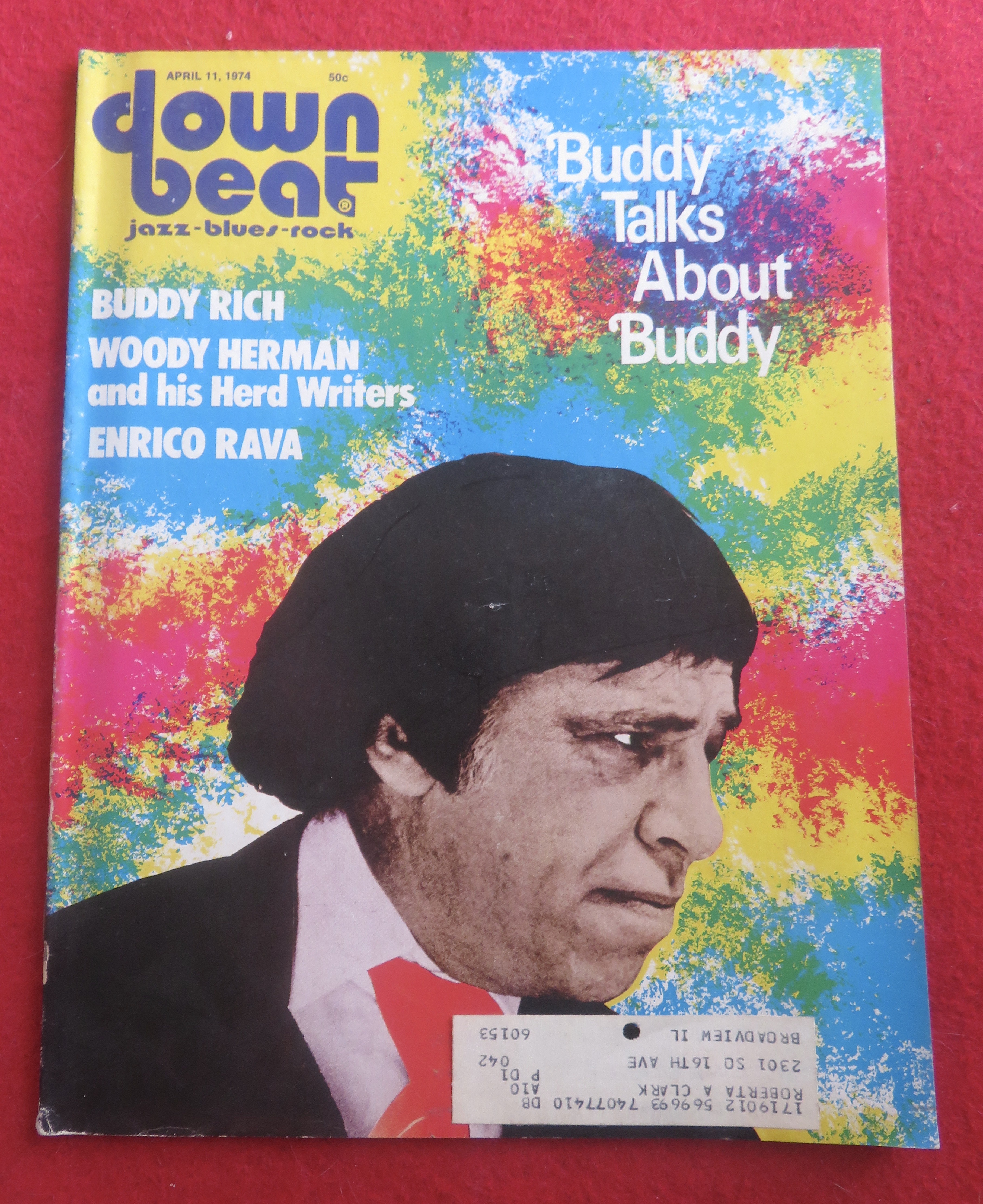 Down Beat Magazine April 11, 1974 Buddy Talks Buddy