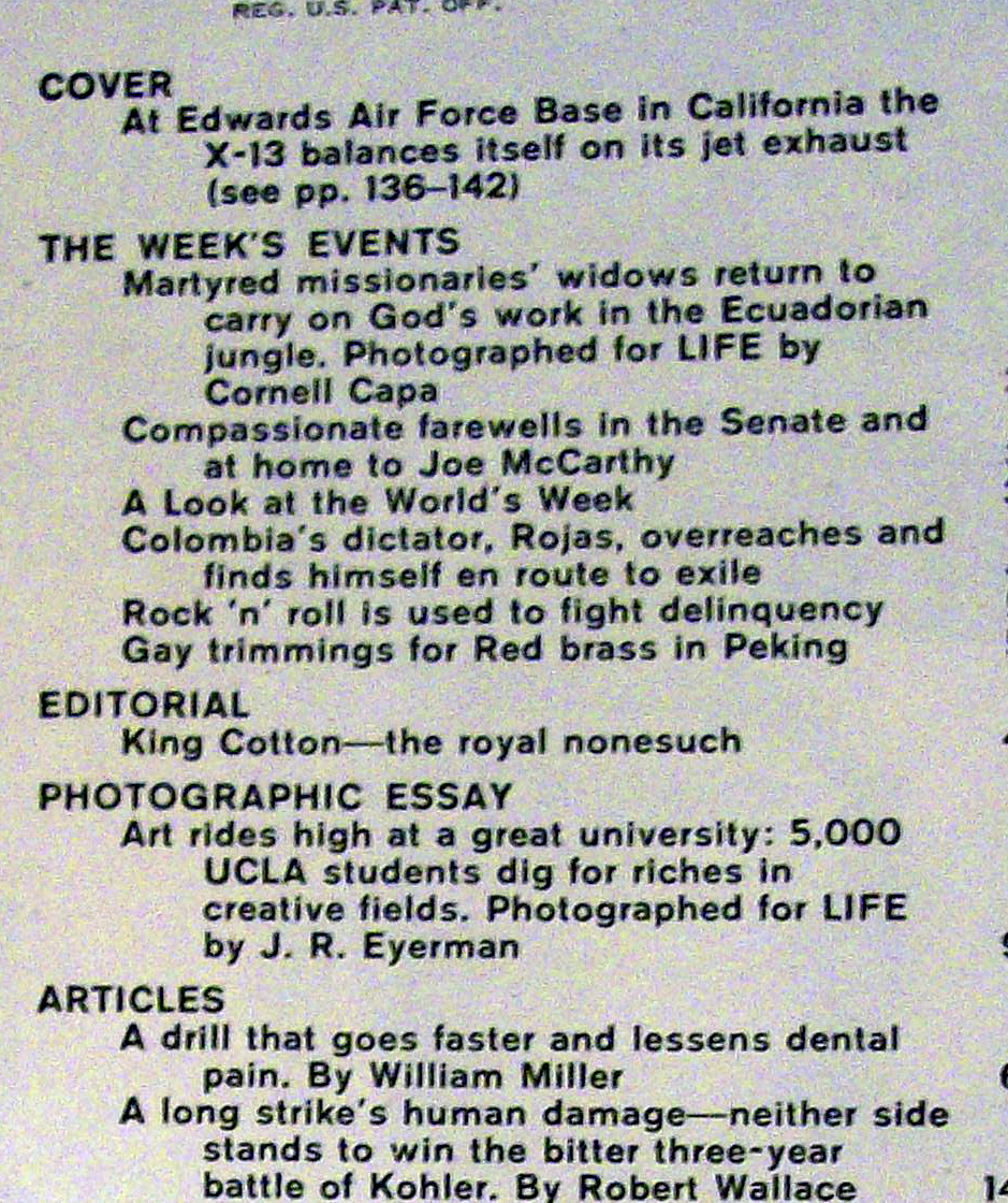 Life Magazine - May 20, 1957 - First Vertijet