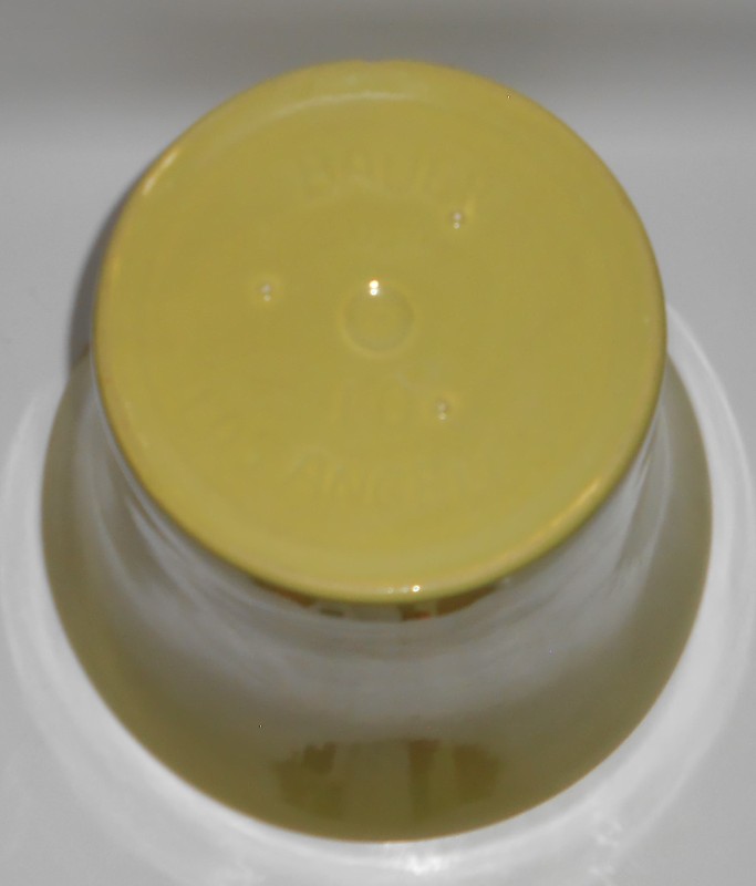 VINTAGE Bauer Pottery 10'' Spanish Chartreuse Flower Pot
