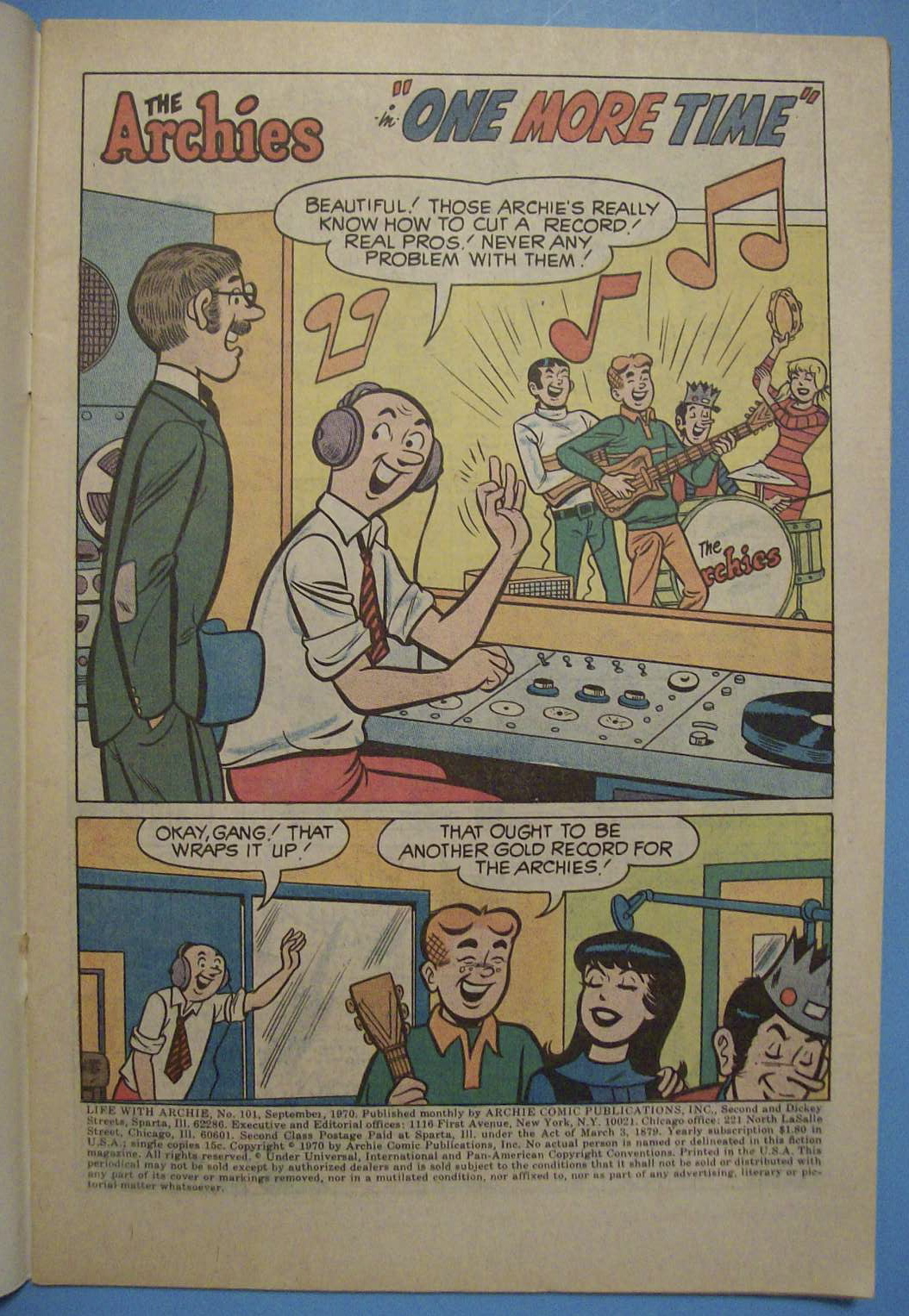 Life With Archie Comics - Sept 1970 - One More Time