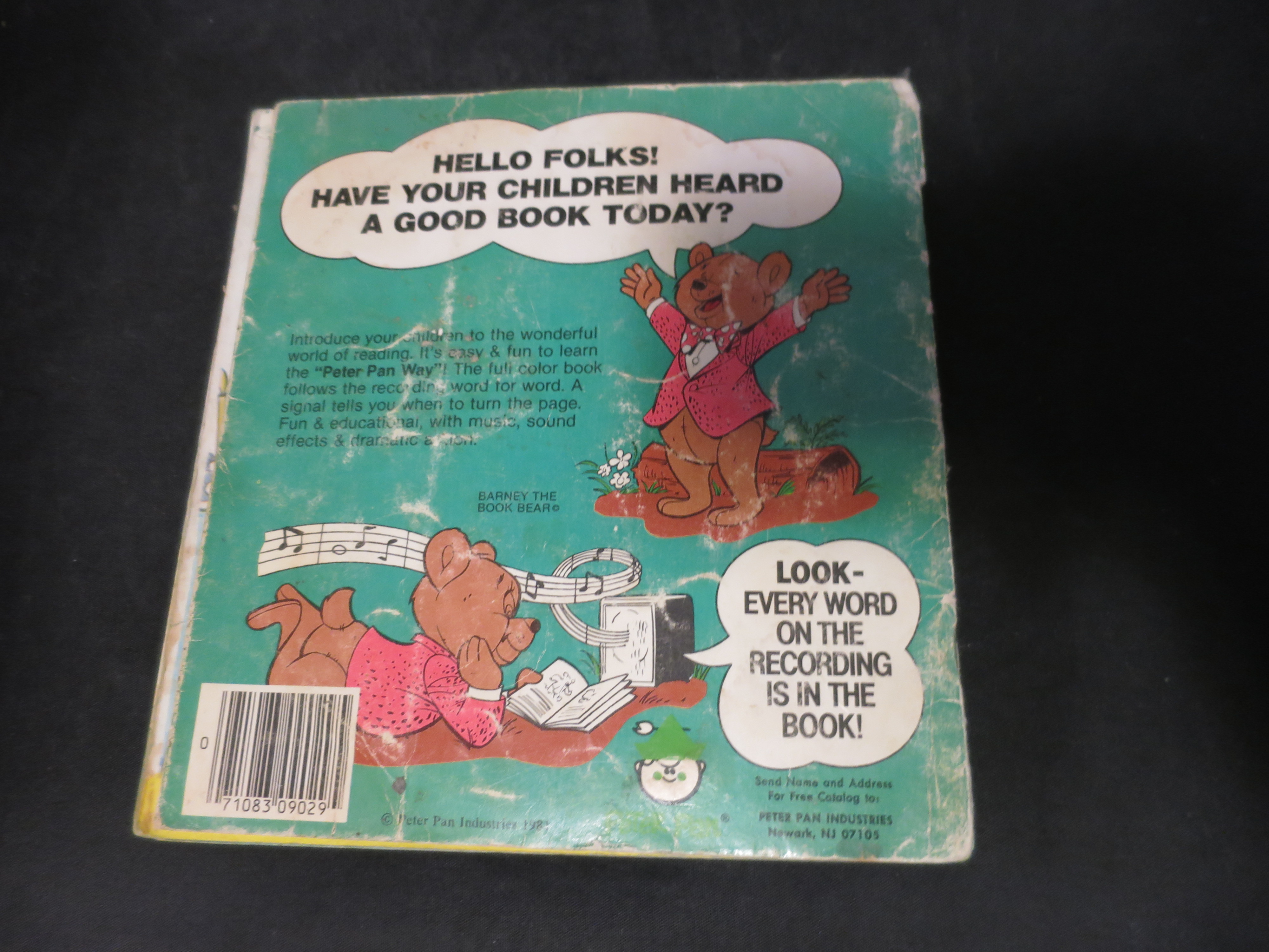 Little Red Riding Hood Book and Record 45 RPM Peter Pan