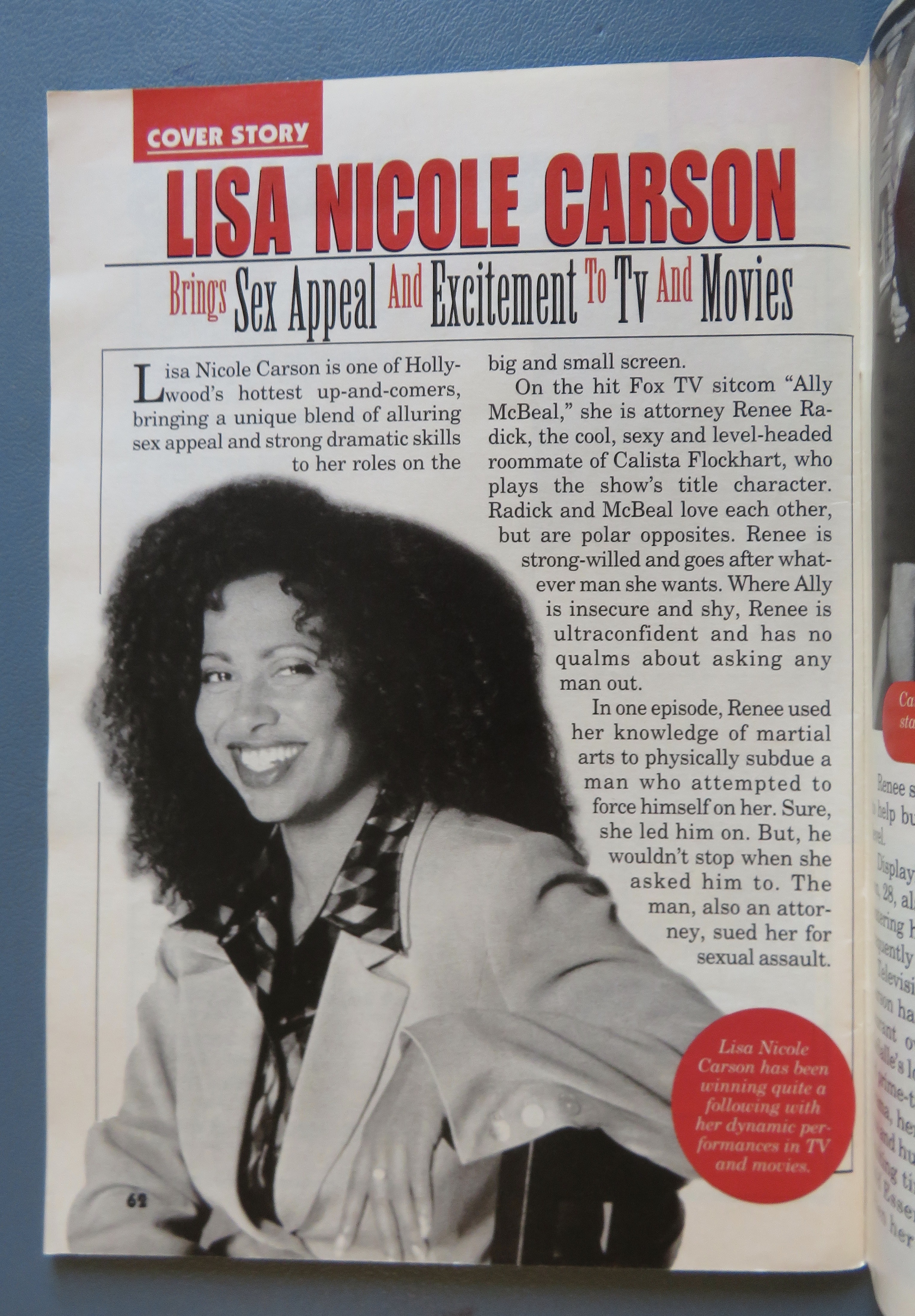 Jet Magazine October 5, 1998 Lisa Nicole Carson