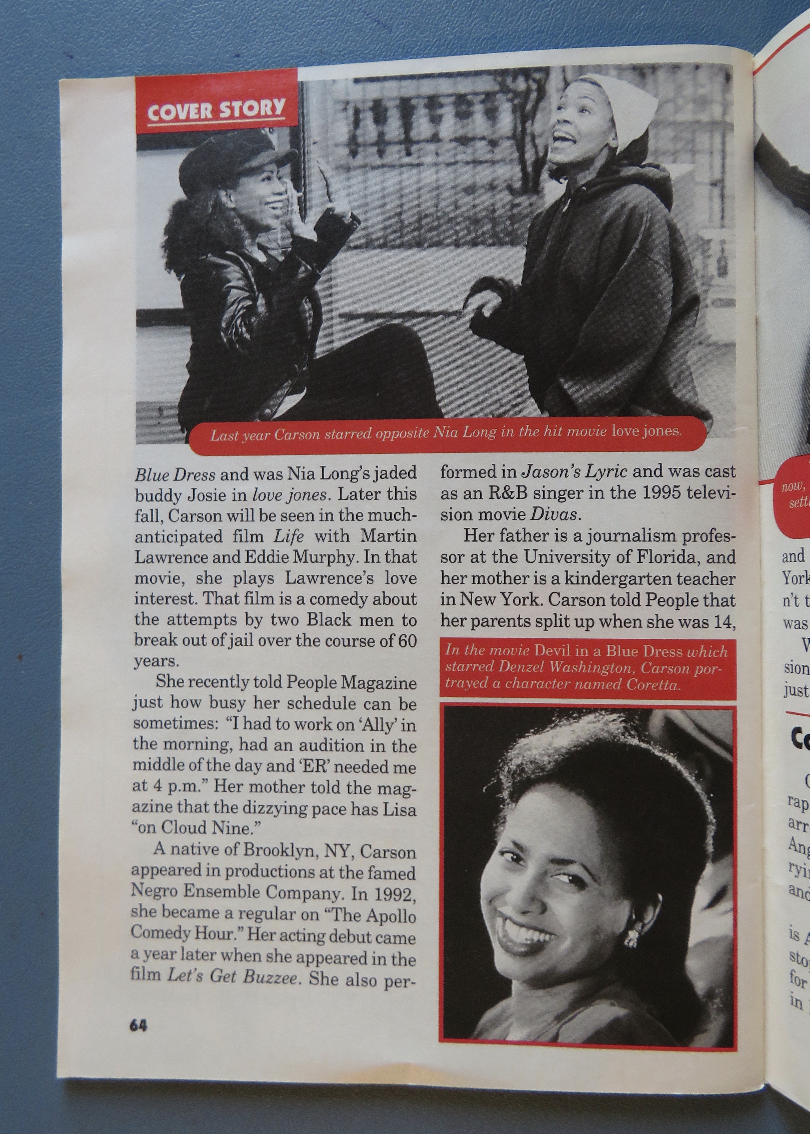 Jet Magazine October 5, 1998 Lisa Nicole Carson