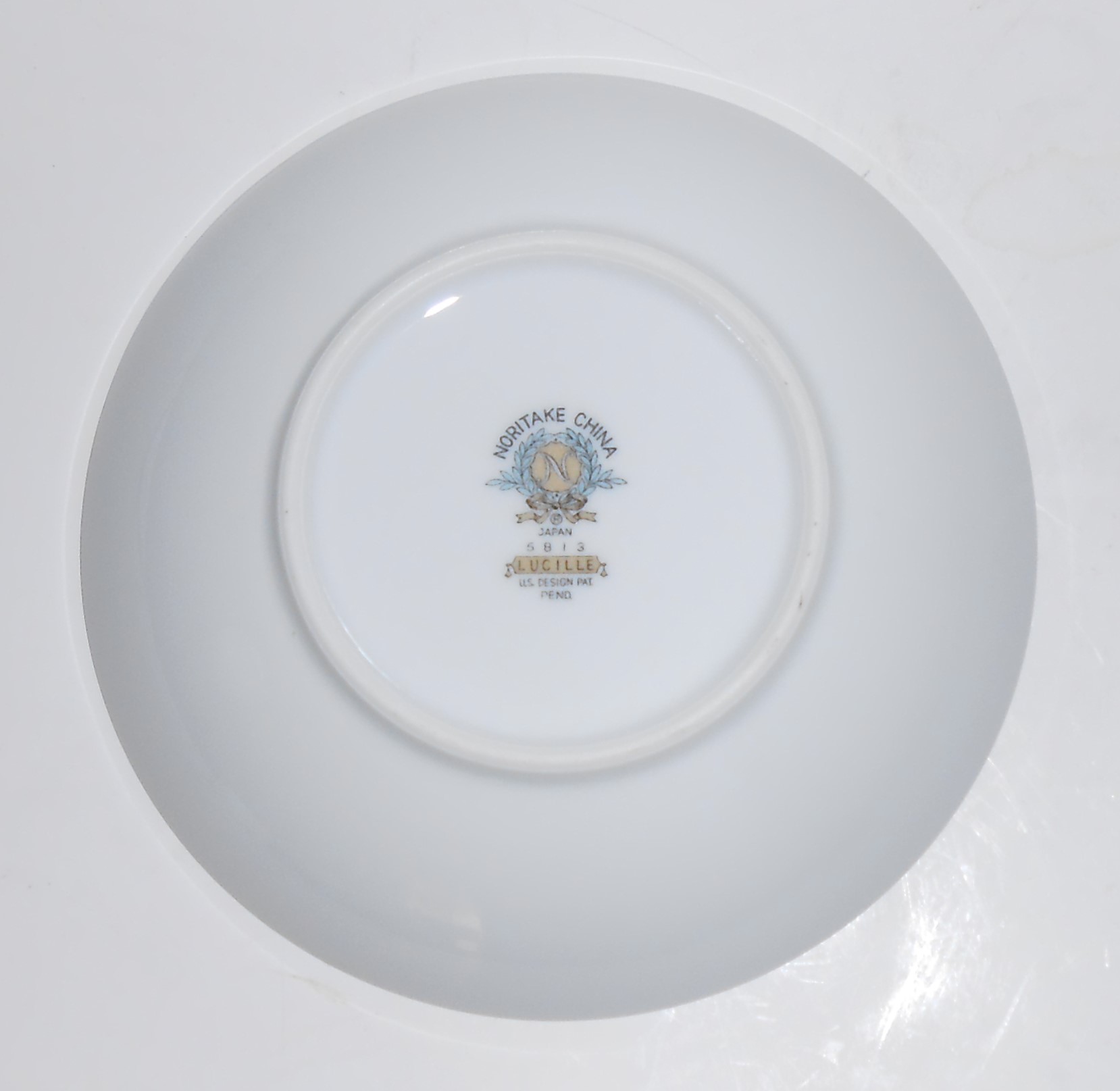 Noritake Porcelain China Lucille 5813 w/Platinum Fruit