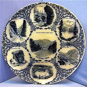 Colorado Views Beardmore Plate Fenton Flow Blue England