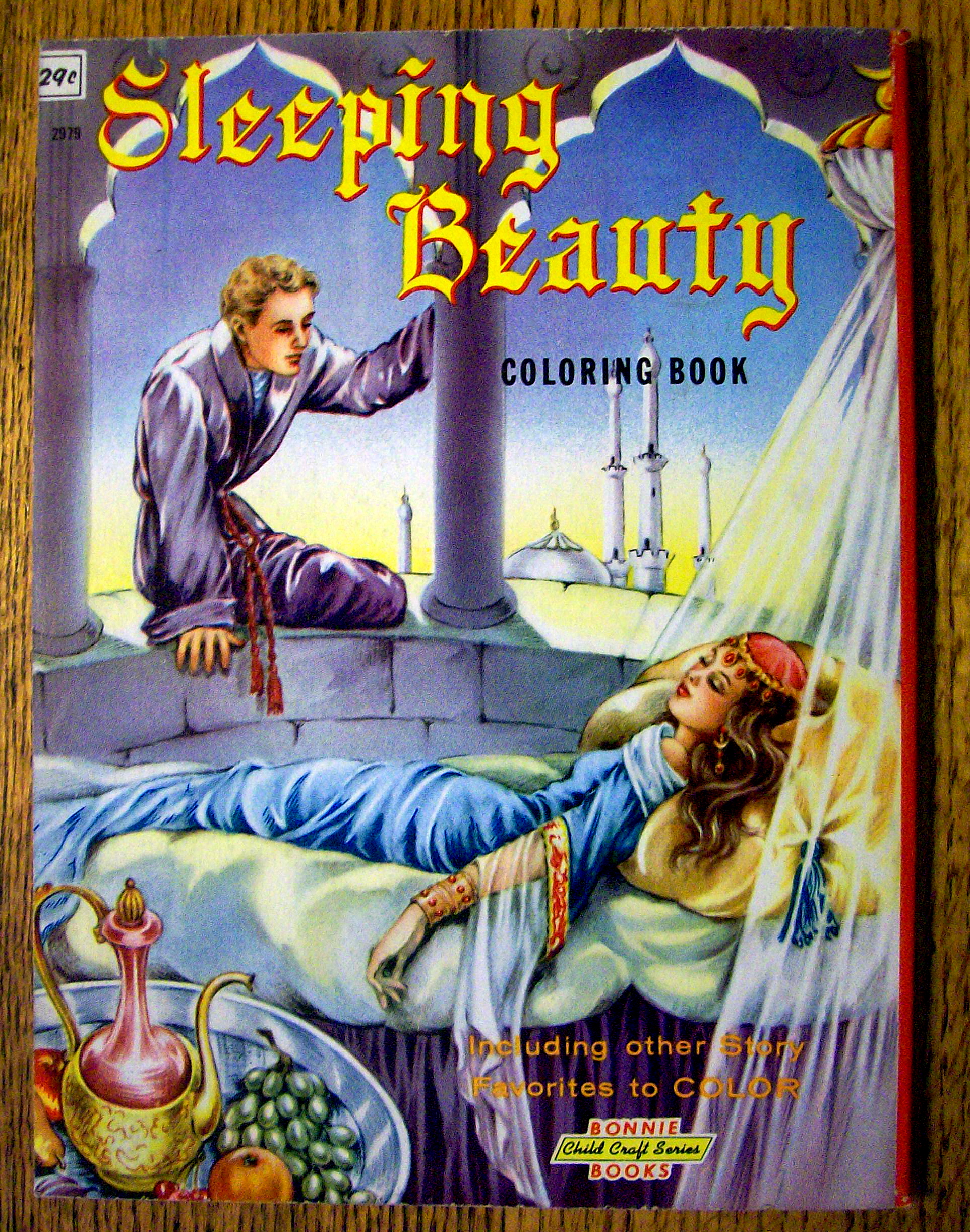 Sleeping Beauty Coloring Book 1960's (Bonnie Books)