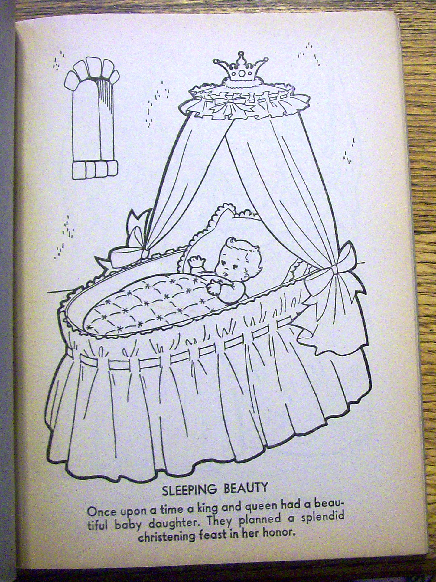 Sleeping Beauty Coloring Book 1960's (Bonnie Books)