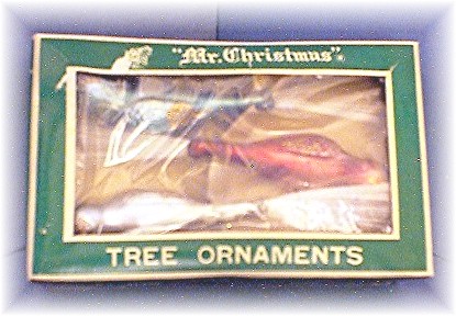 Christmas Antique  3 Hand Blown Clip Birds Japan Boxed
